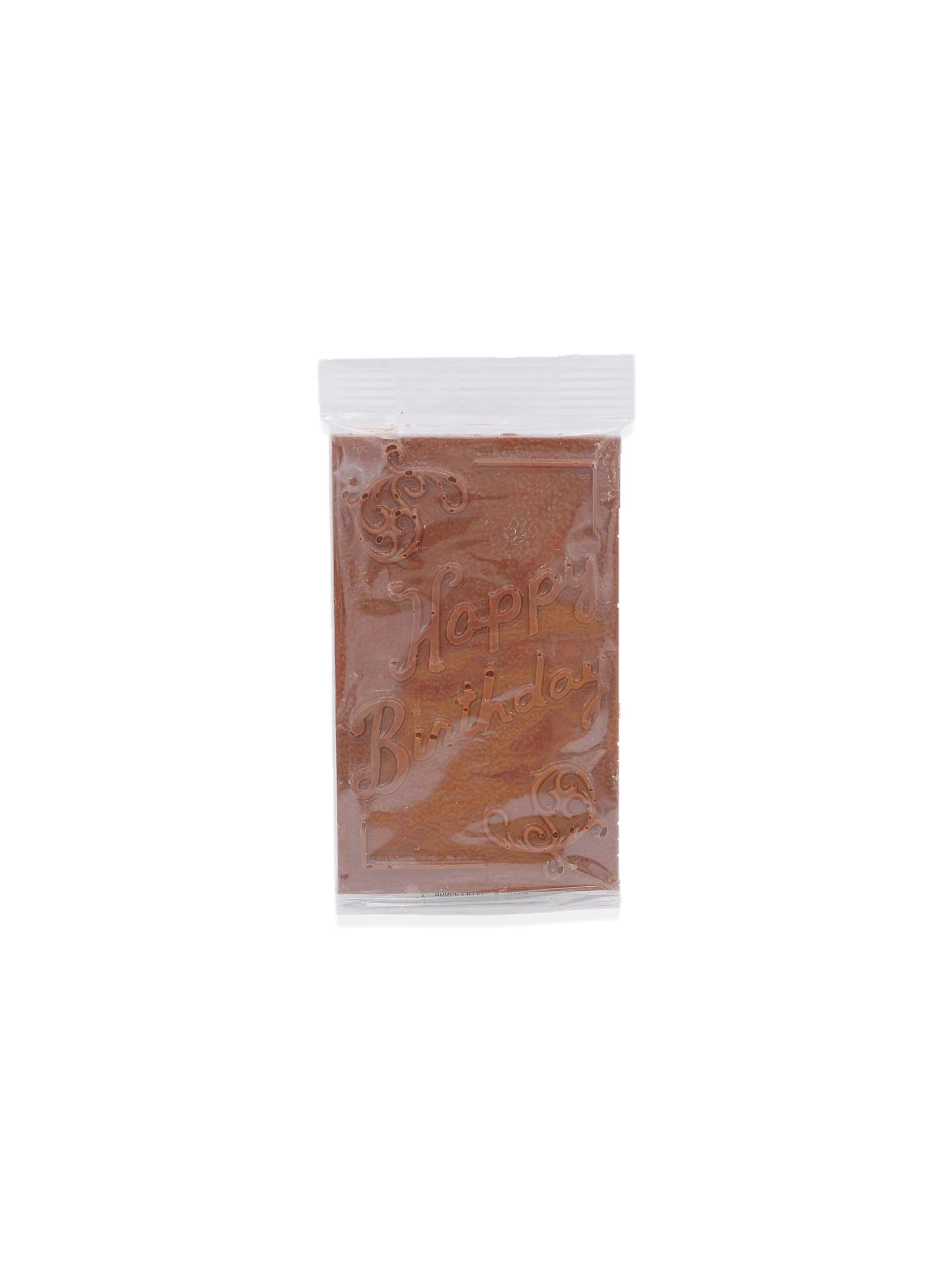 O'Shea's Candies Sweet Shop O’Novelty Jumbo Solid Milk Chocolate Happy Birthday Plaque 4oz/113g