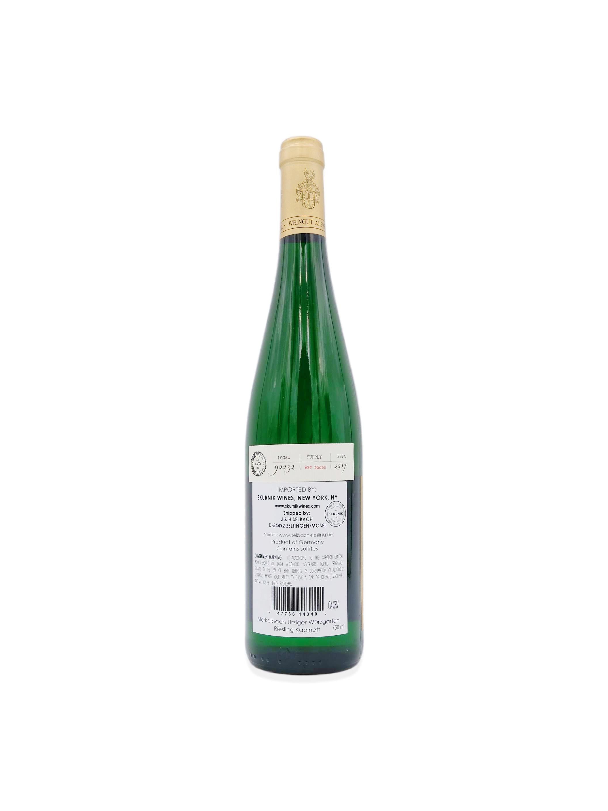 2022 Alfred Merkelbach Riesling Ürziger Würzgarten Kabinett 750mL