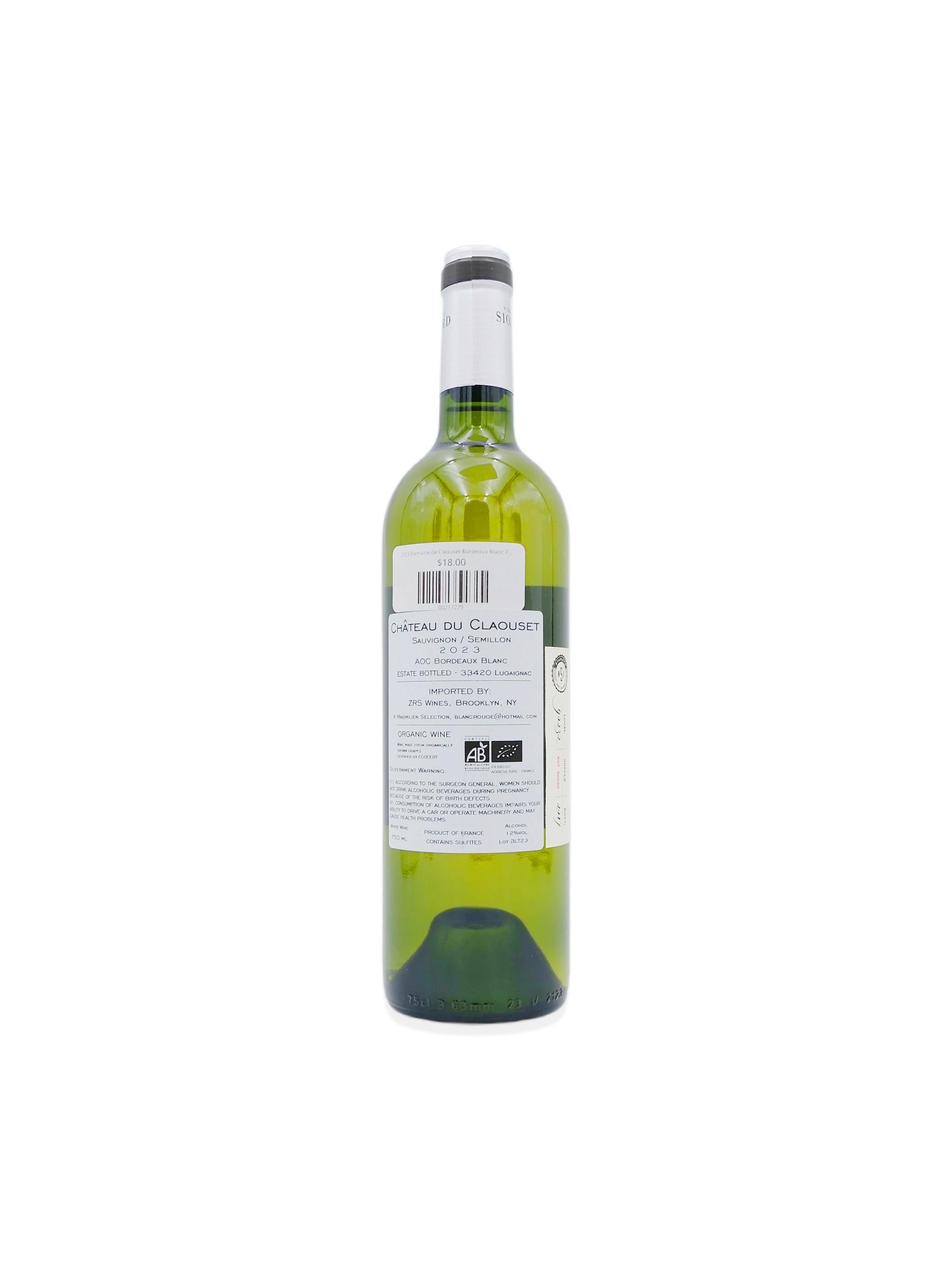 2023 Domaine de Claouset Bordeaux Blanc 750mL