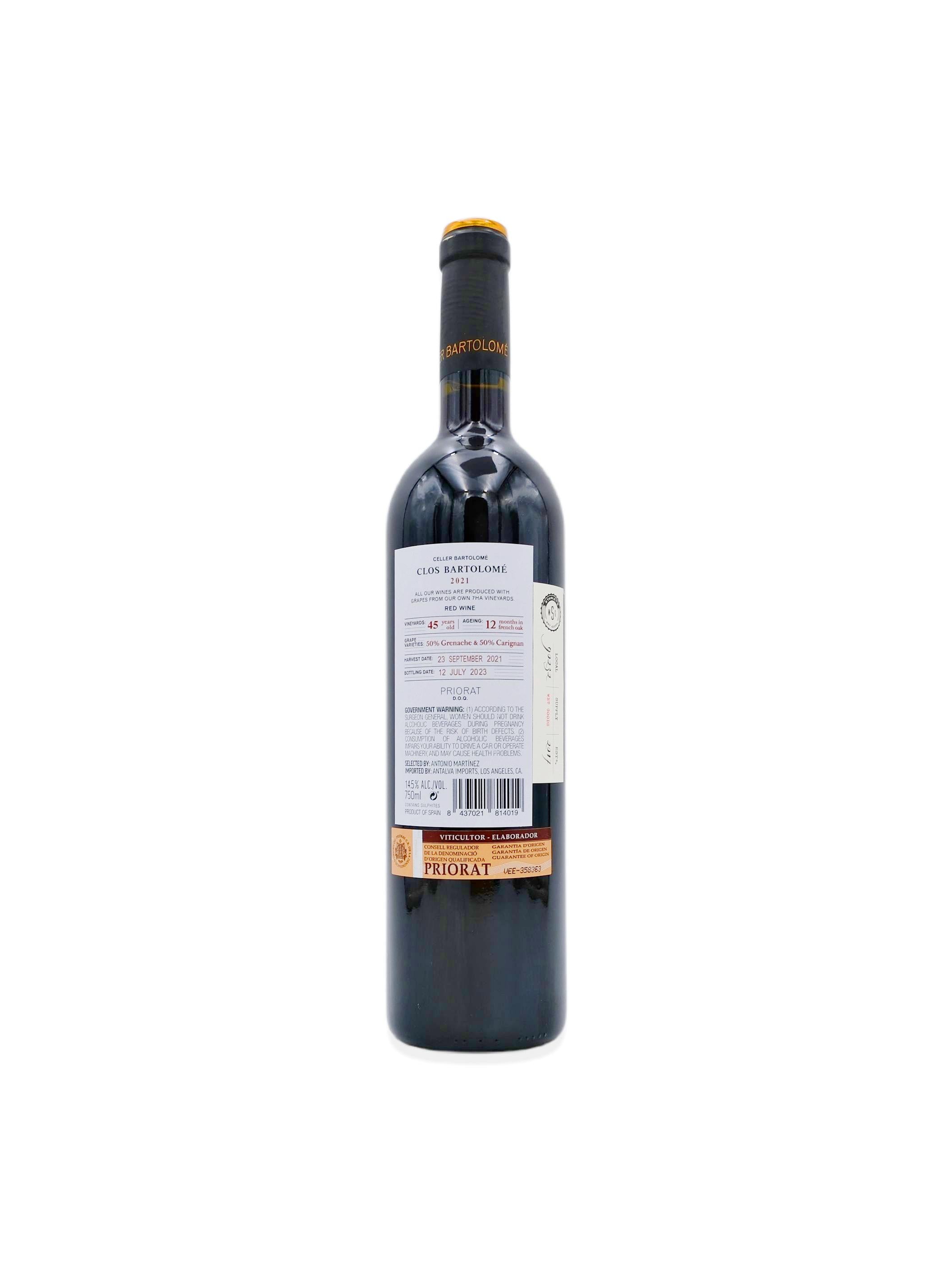 2021 Clos Bartolomé Priorat Rouge 750ml