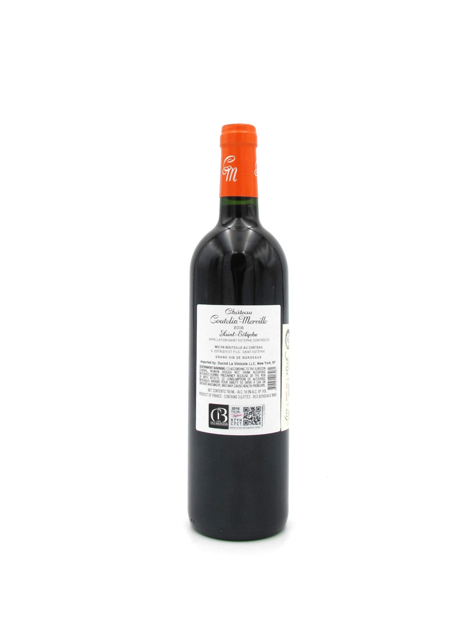 2016 Château Coutelin-Merville Saint Estèphe Cru Bourgeois 750mL