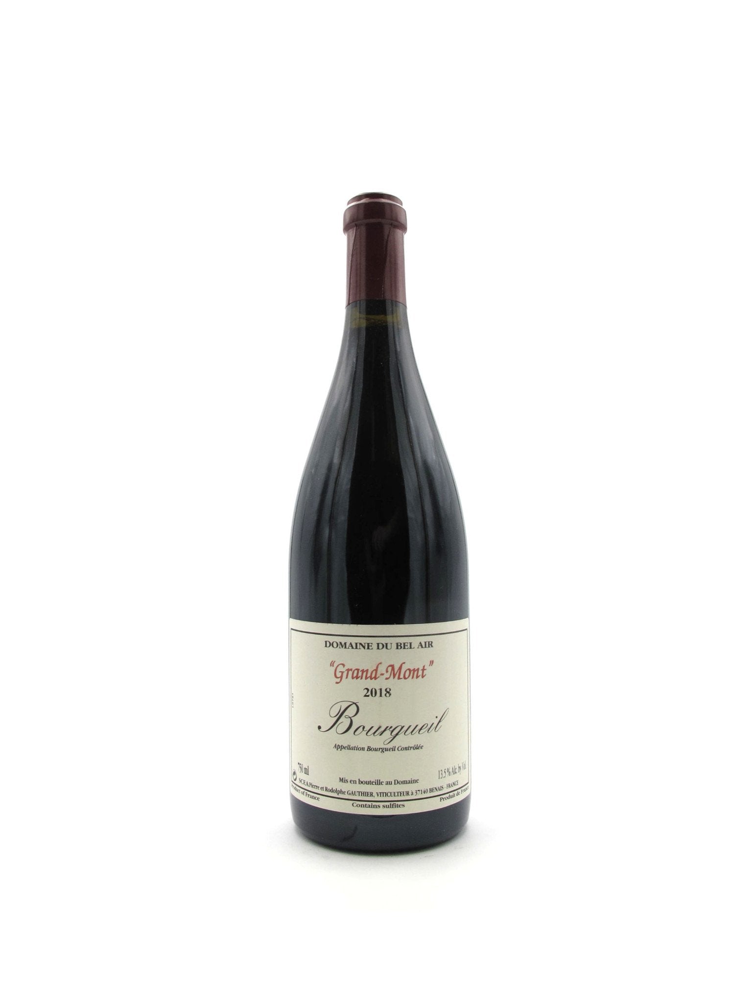 2018 Domaine du Bel Air 'Grand Mont' Bourgueil 750ml