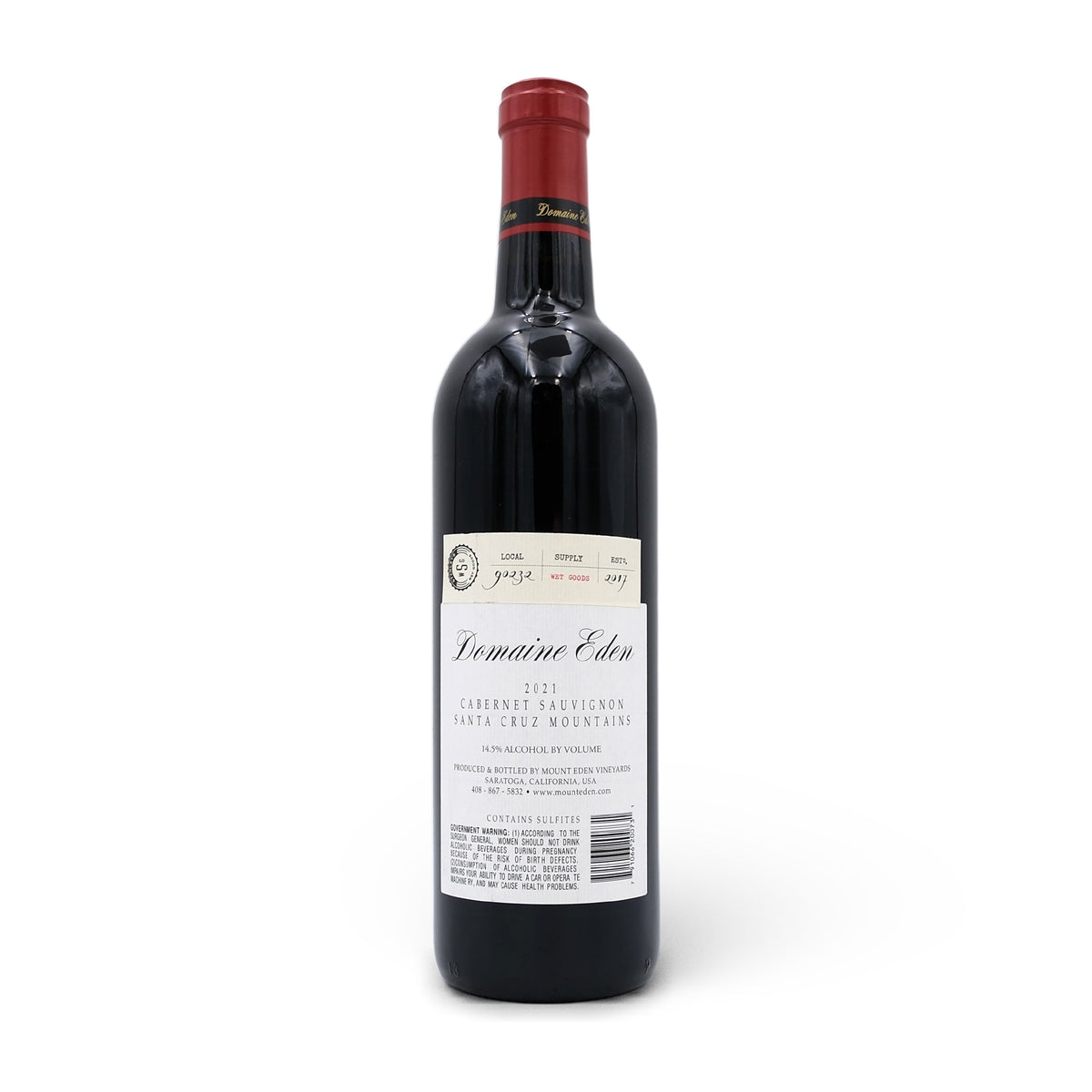 2021 Domaine Eden Cabernet Sauvignon 750mL
