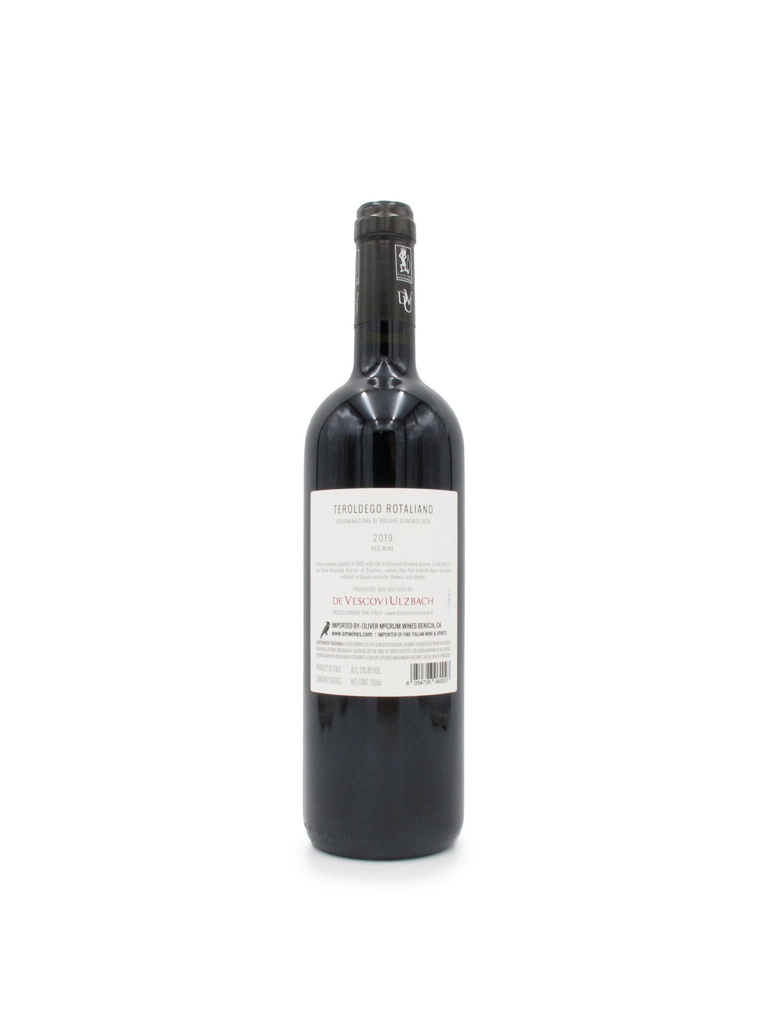 2021 De Vescovi Ulzbach Teroldego Rotation DOC 750mL