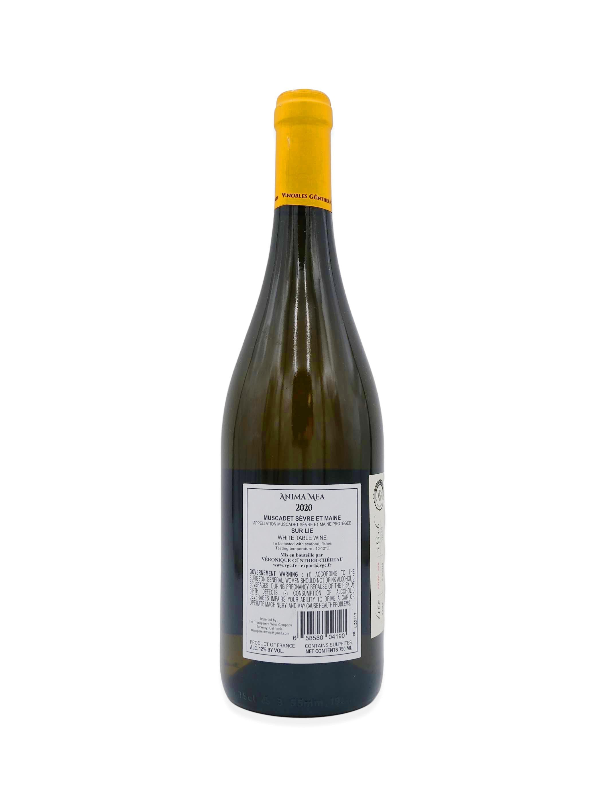 2020 Veronique Gunther-Chereau Muscadet Sèvre et Maine sur Lie 'Anima Mea' 750ml