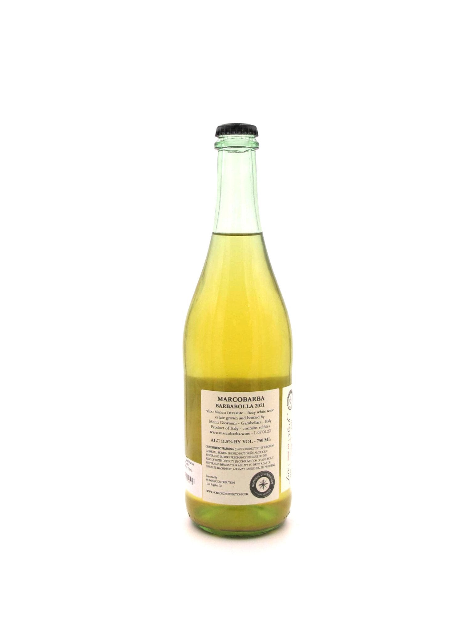 2023 Marco Barba 'Barbabolla' Frizzante 750mL