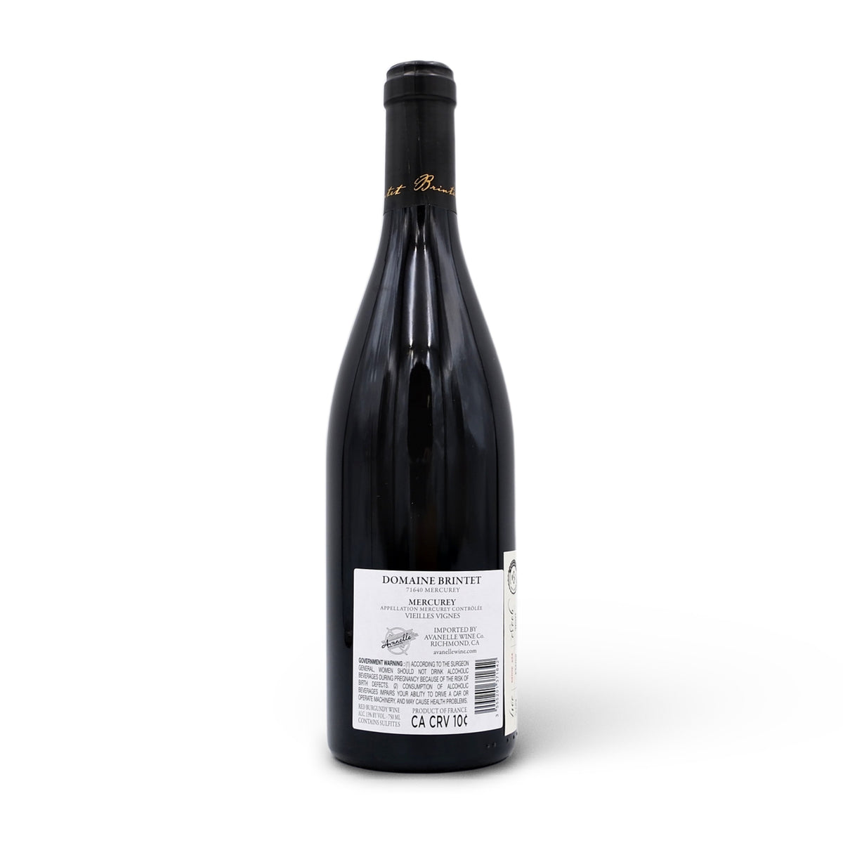 2022 Brintet Mercurey Rouge Vieilles Vignes 750mL