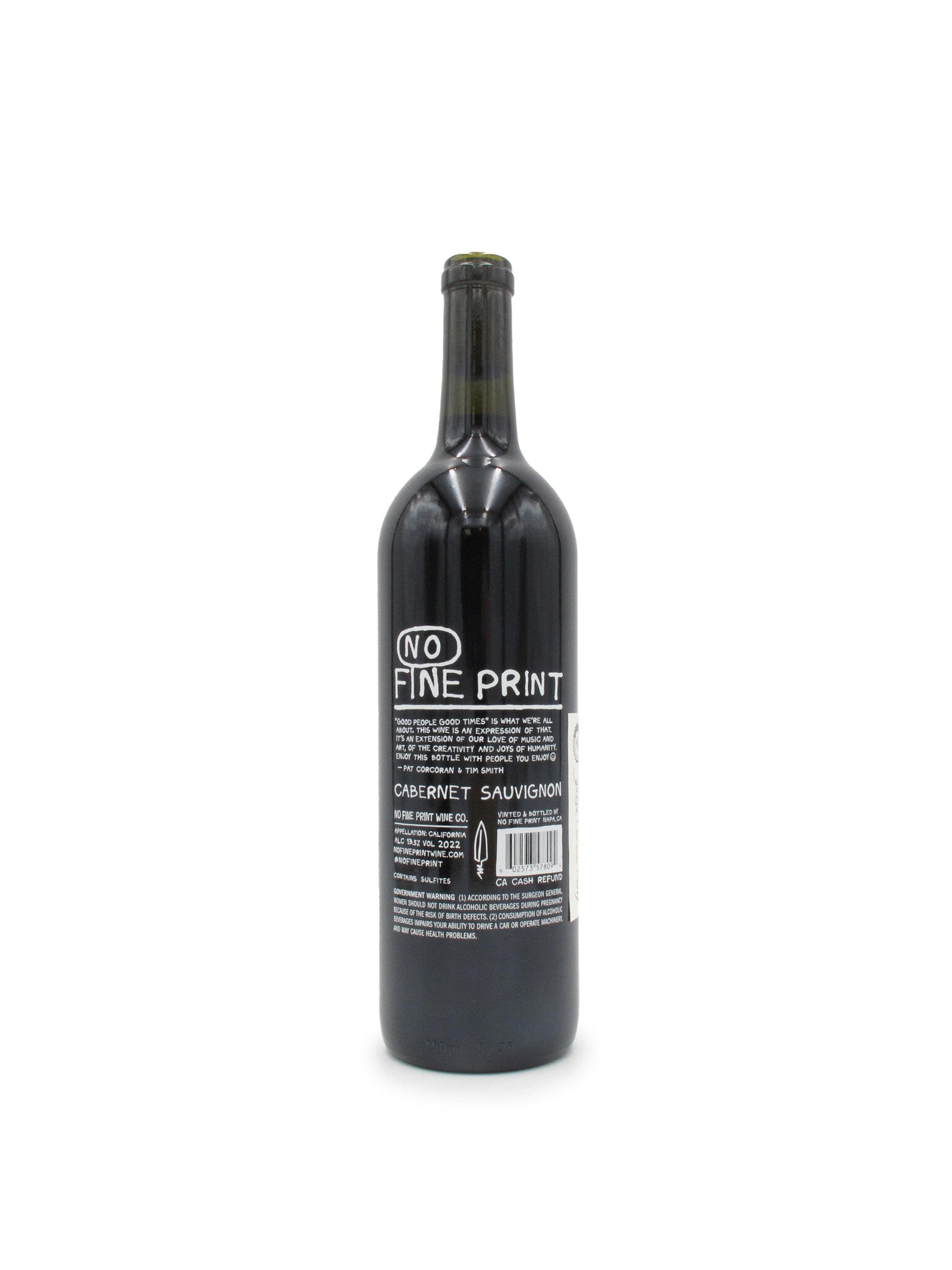 2023 No Fine Print Cabernet Sauvignon 750mL