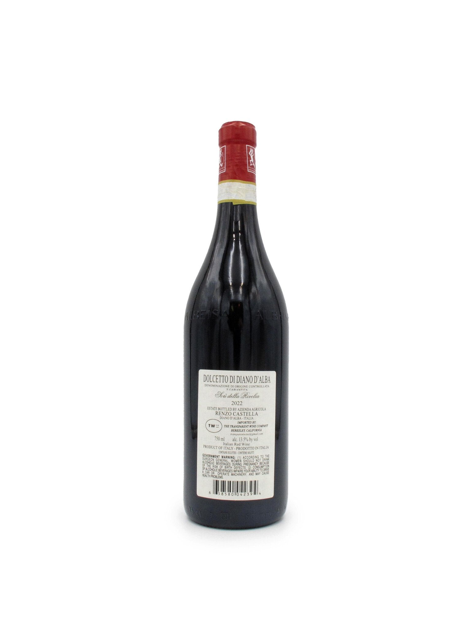 2024 Renzo Castella Dolcetto di Diano d'Alba 'Sori della Rivolia' 750ml