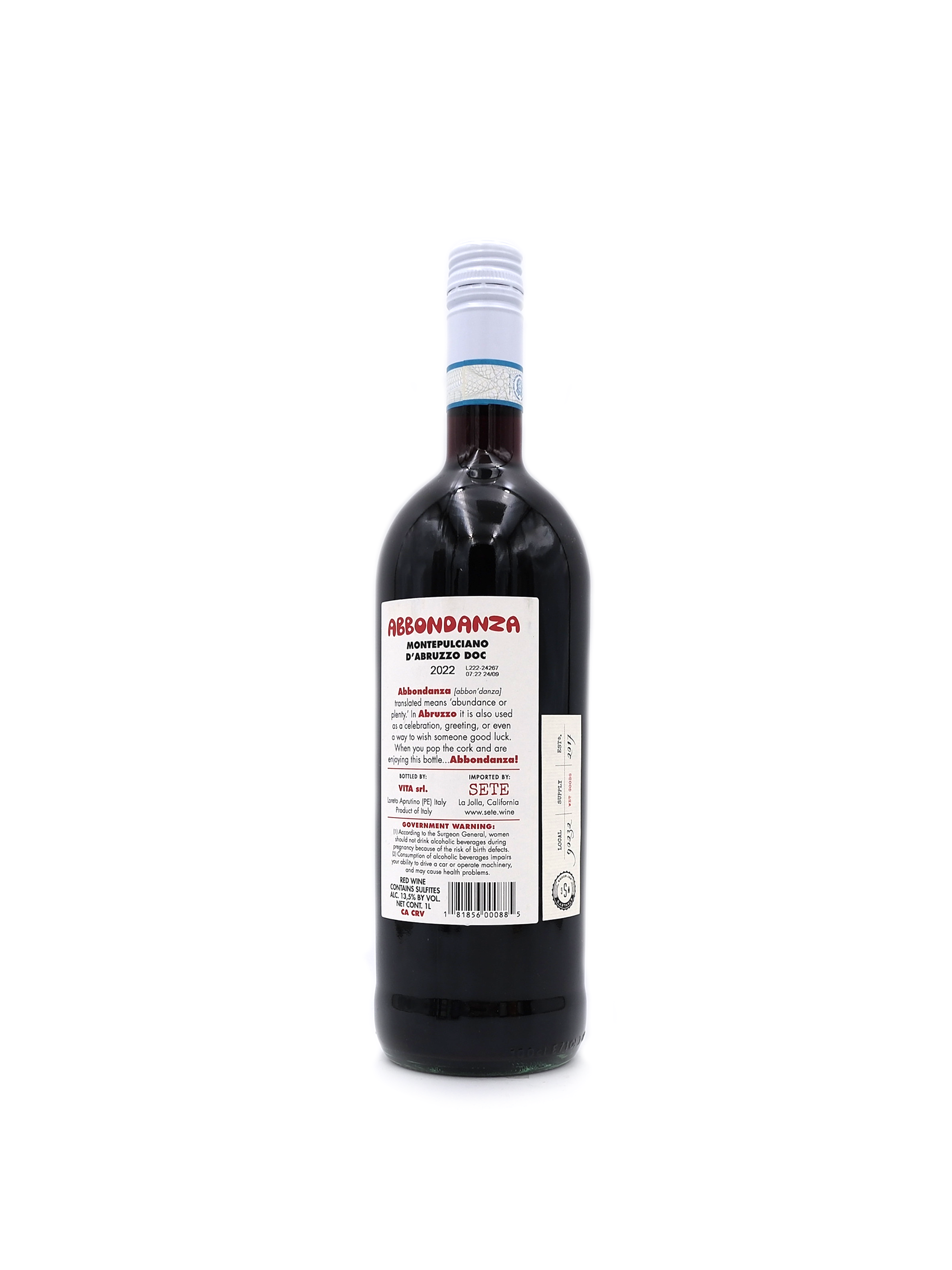 2022 Abbondanza Red 1L