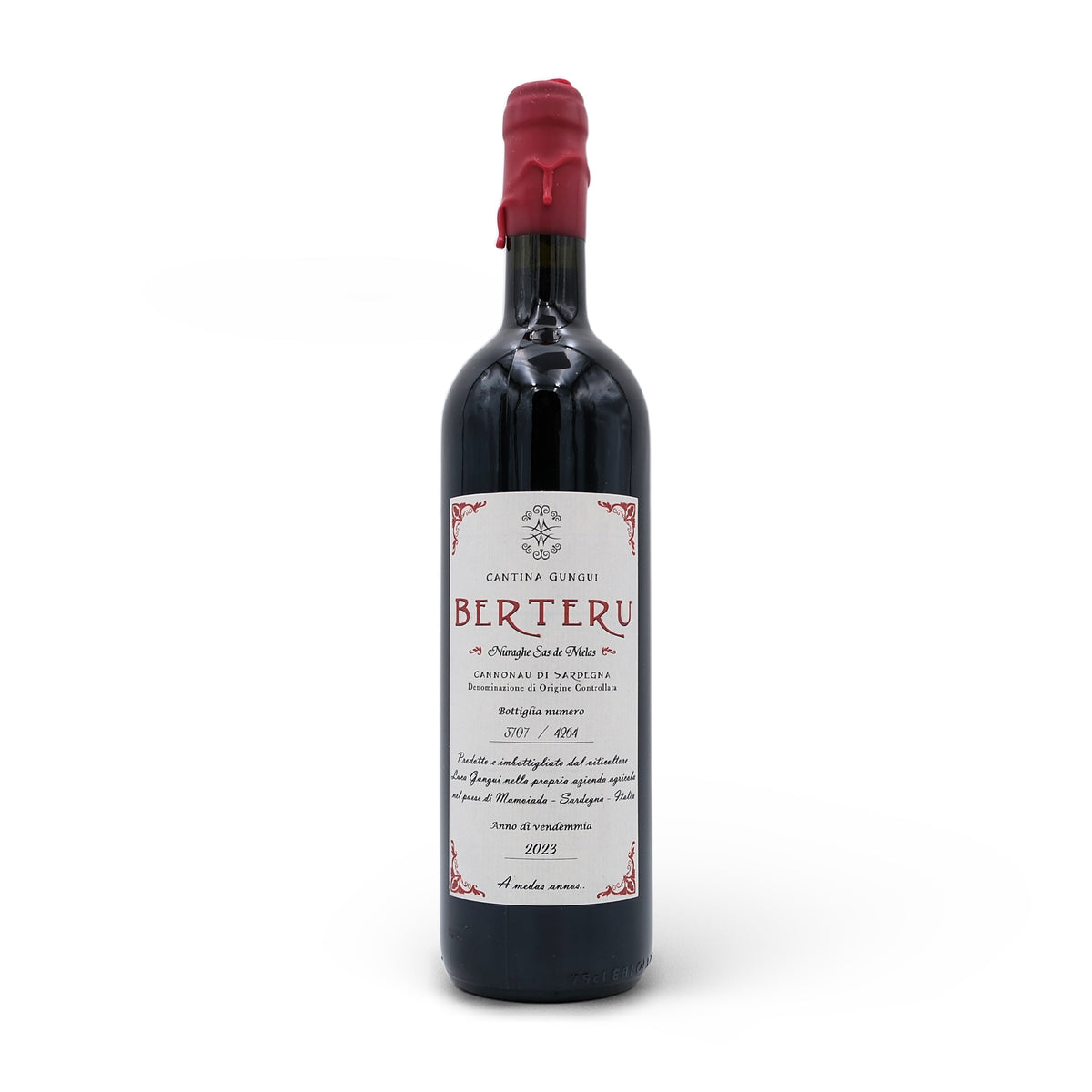 2023 Cantina Gungui 'Nuraghe Sas de Melas' Cannonau di Sardegna Berteru 750mL