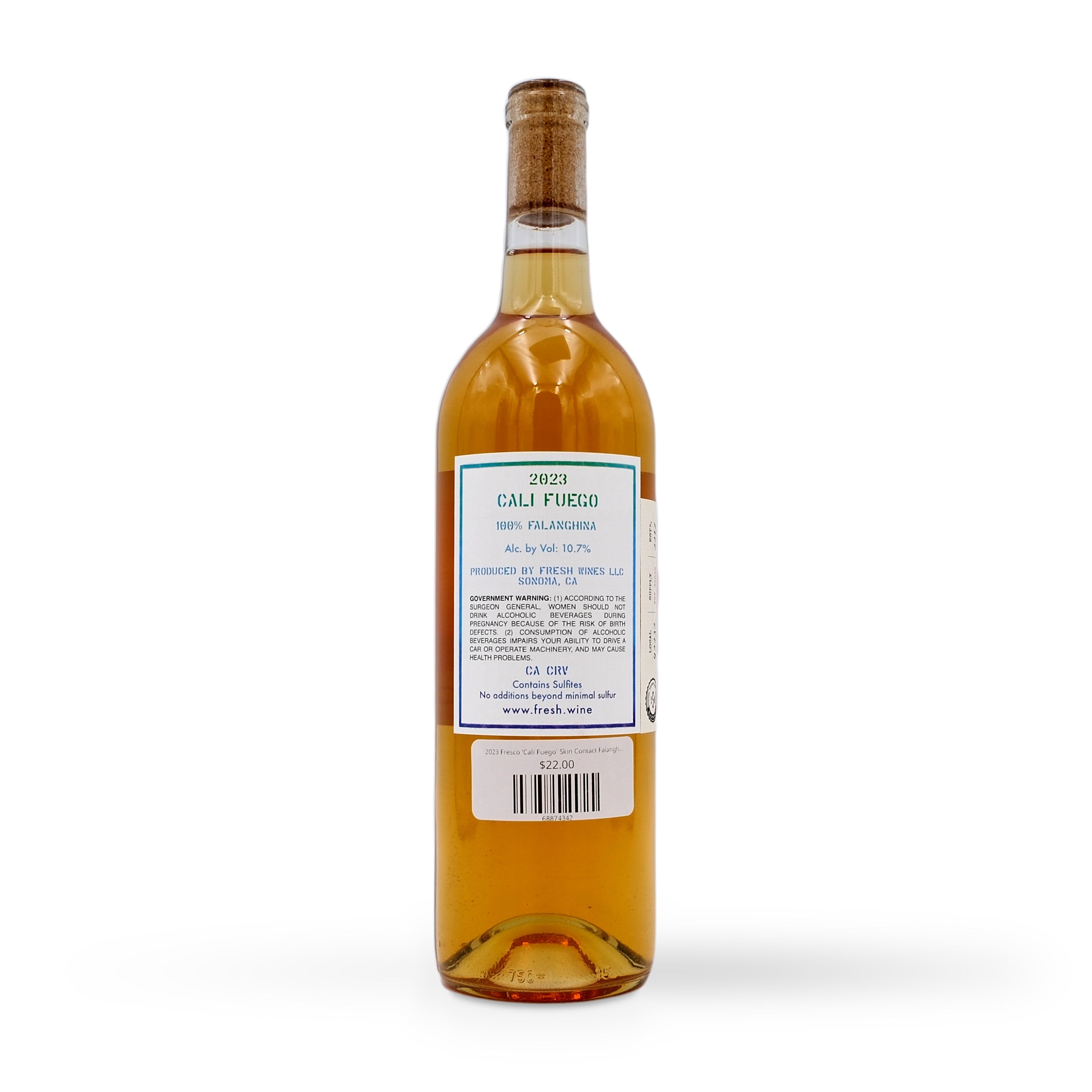 2023 Fresco 'Cali Fuego' Skin Contact Falanghina 750mL