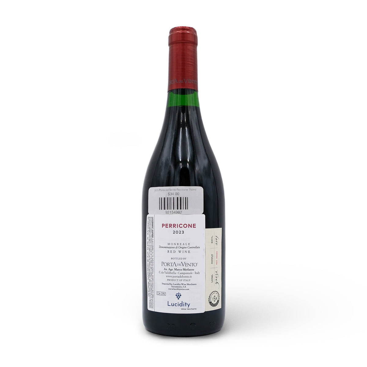 2023 Porta del Vento Perricone 750ml