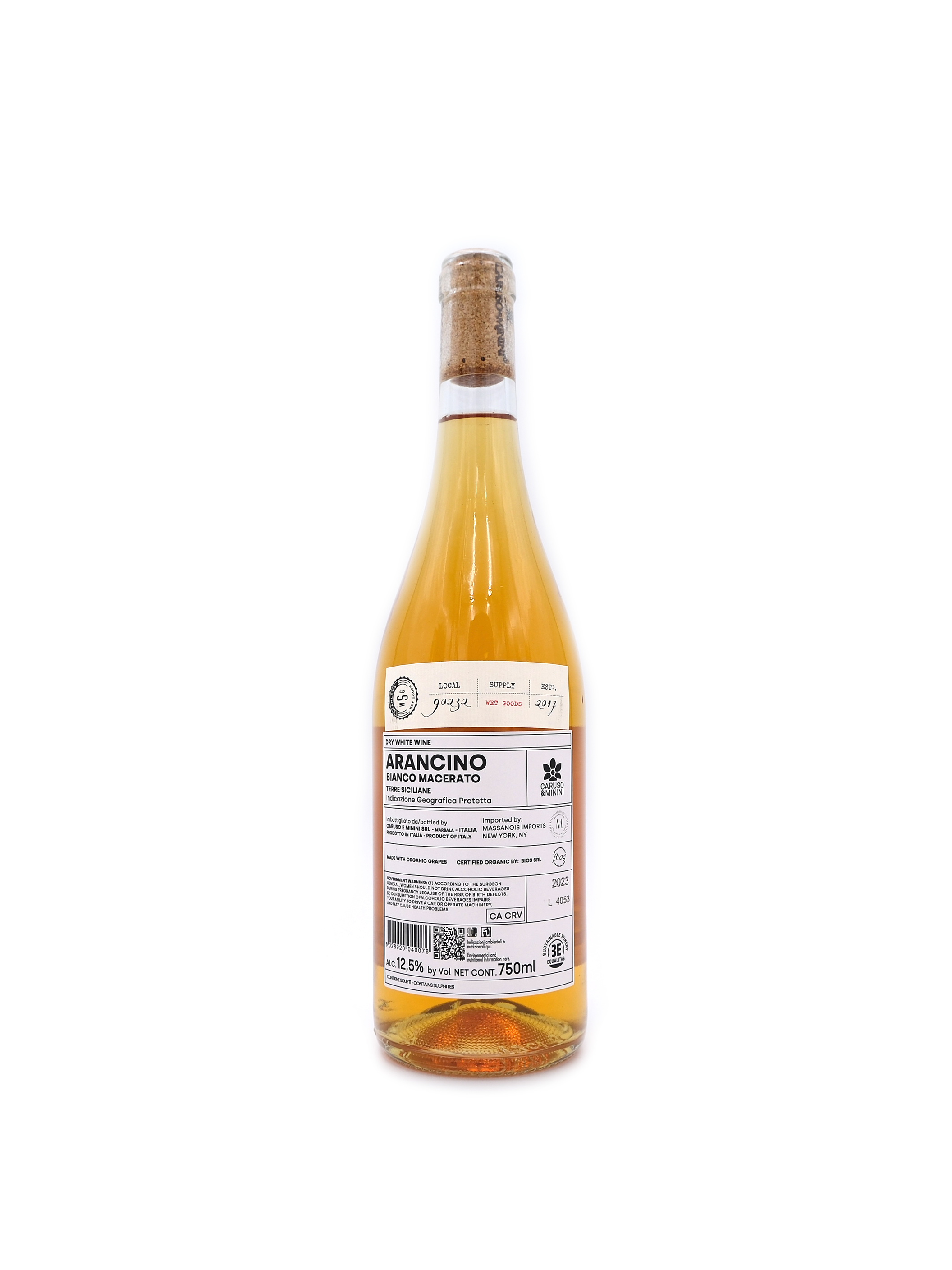 2023 Caruso e Minini  'Arancino' 750mL