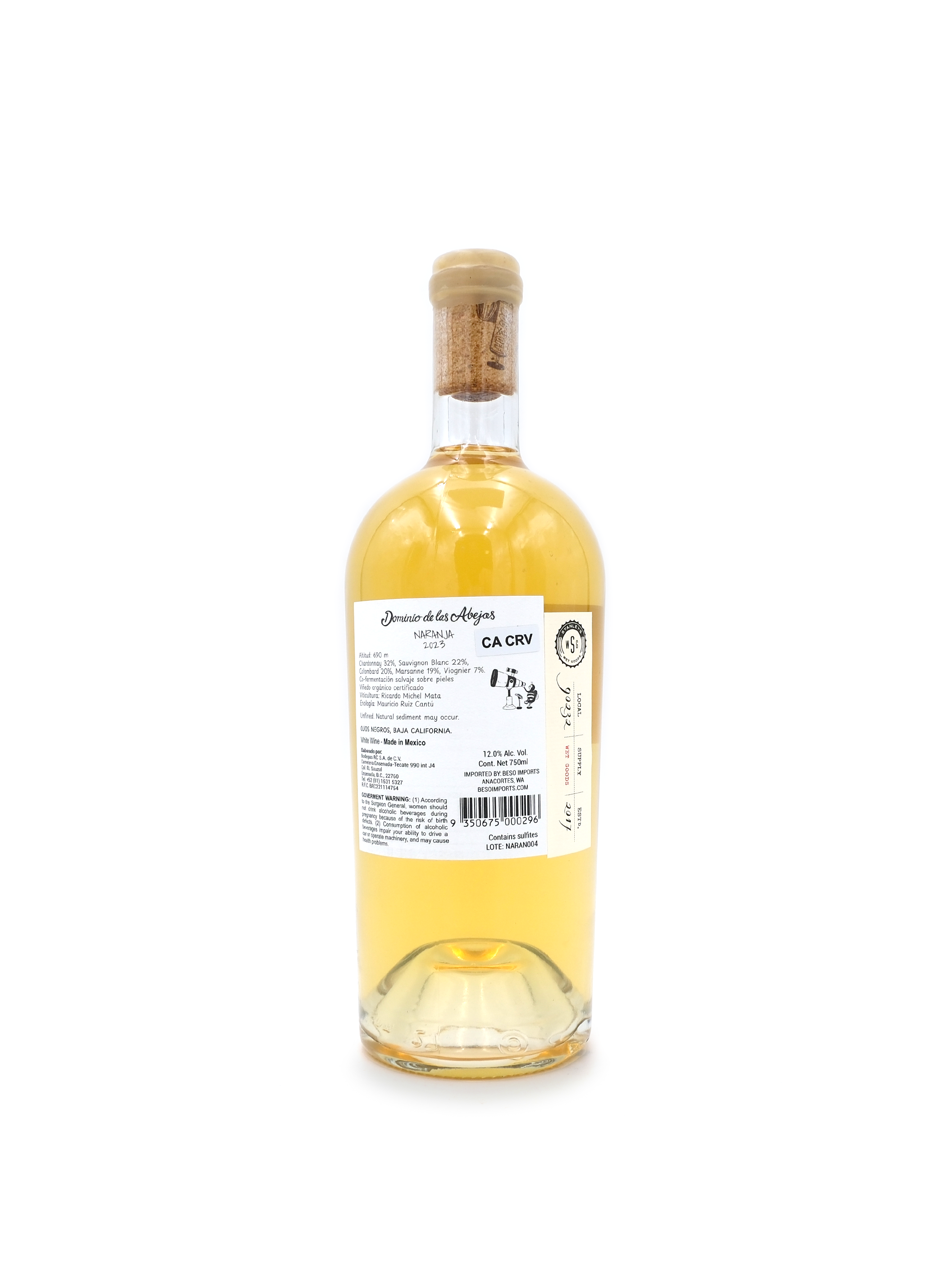 2023 Dominio de las Abejas 'Naranja' 750mL