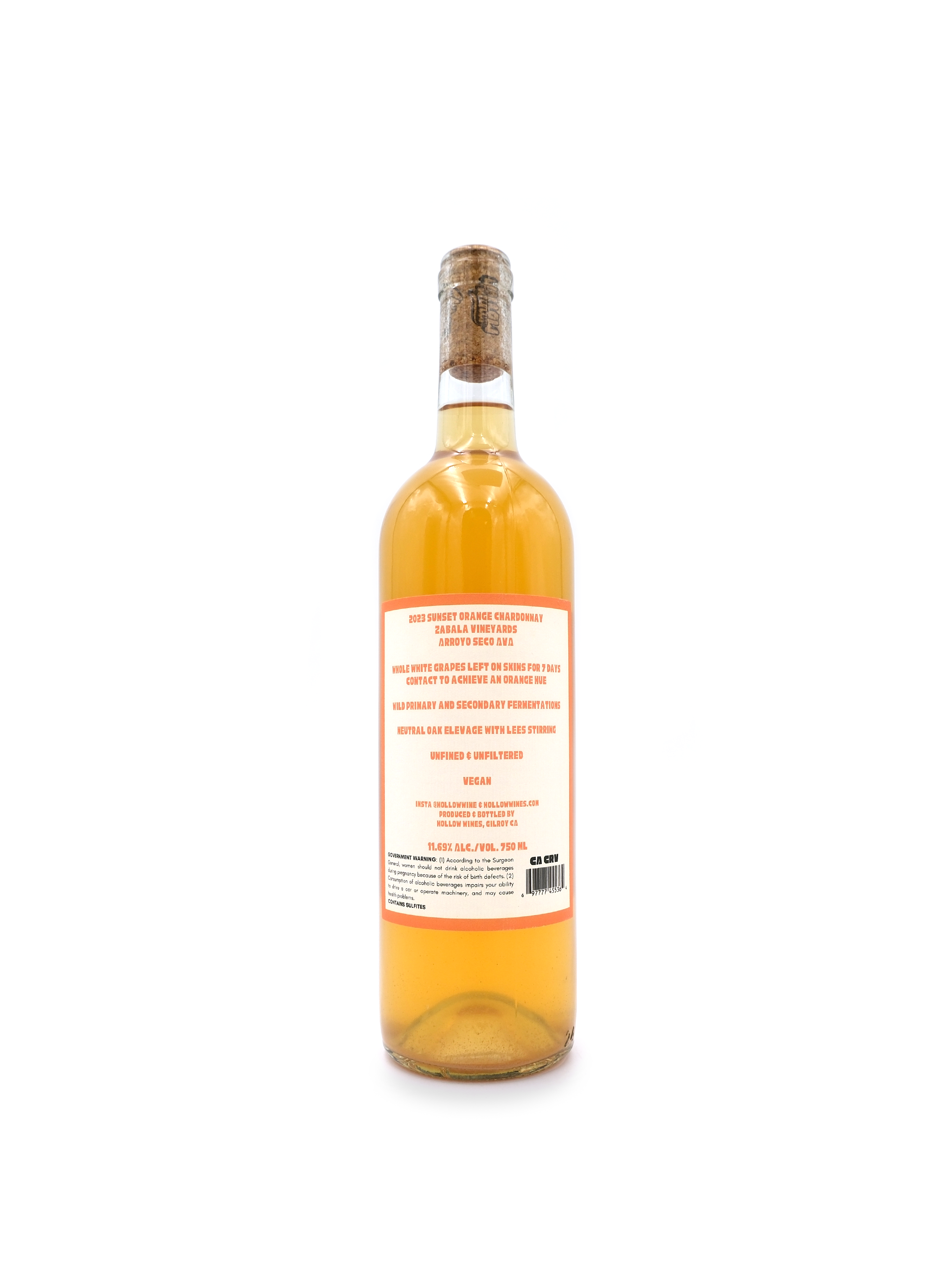 2023 Hollow Wines 'Sunset Orange' 750ml