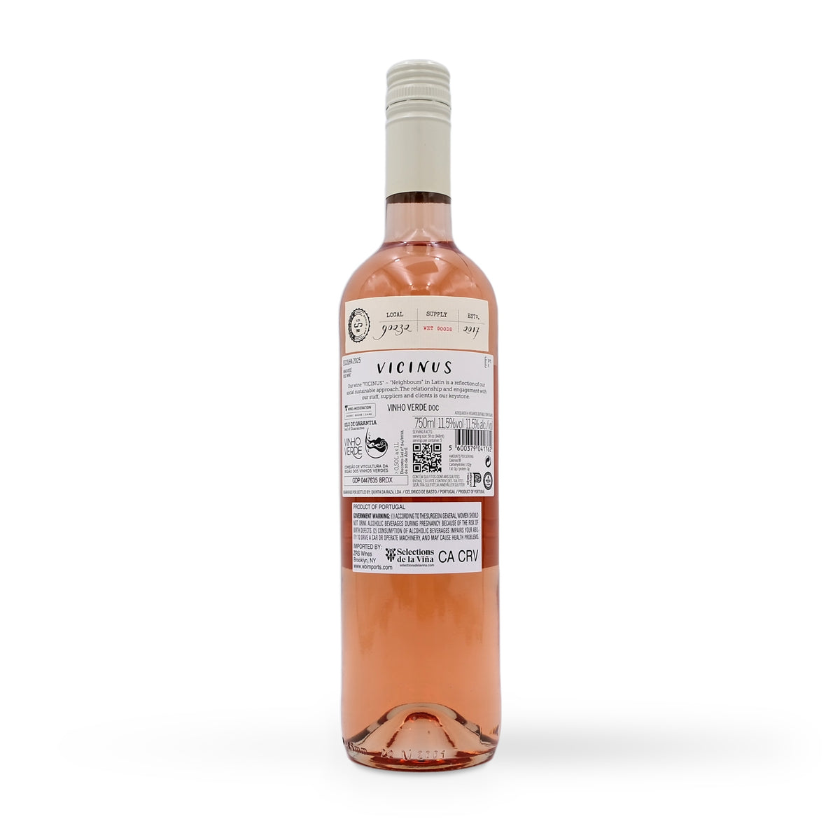 2025 Quinta da Raza 'Vicinus' Vinho Verde Rosé 750mL