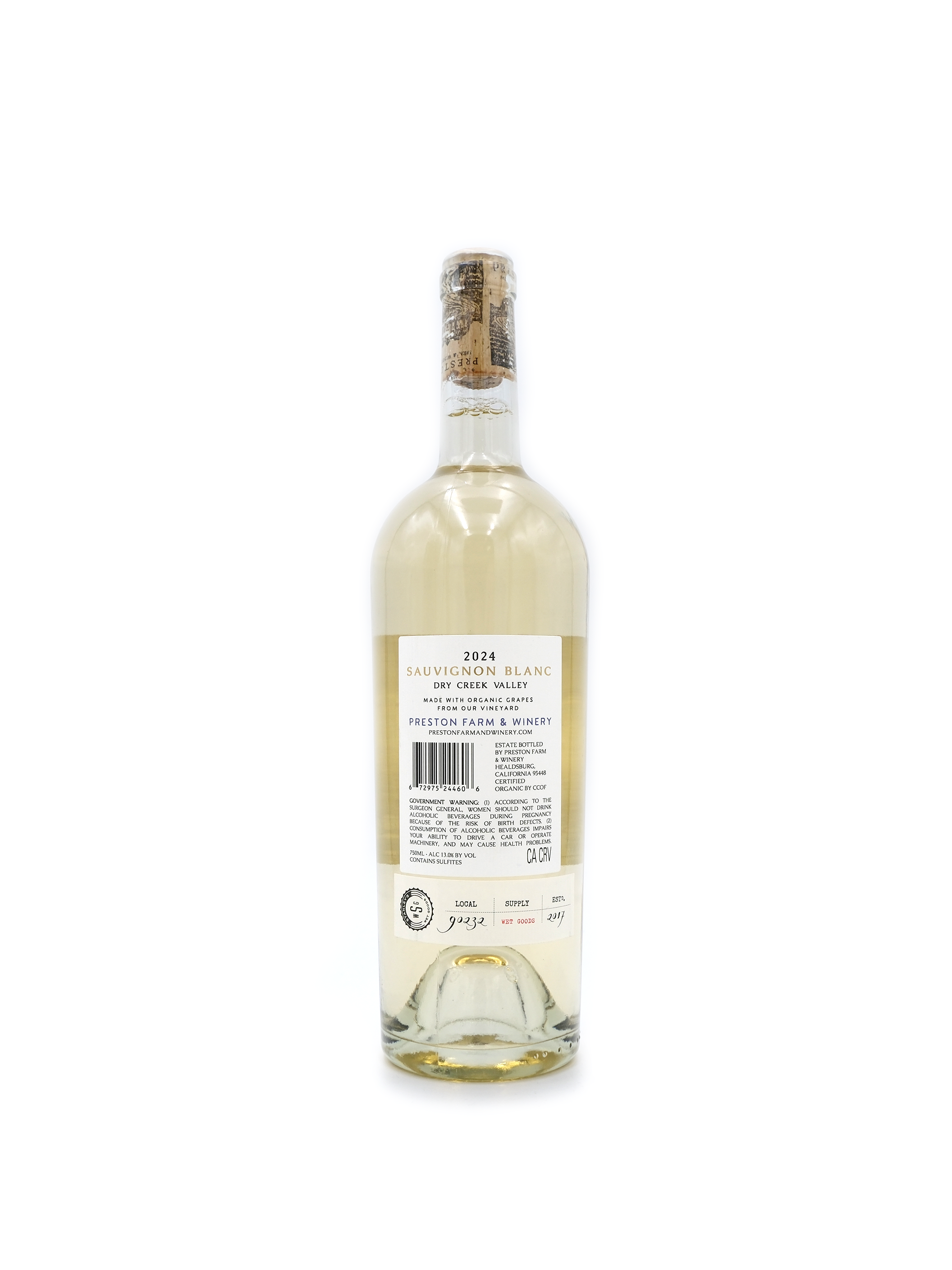 2024 Preston Dry Creek Valley Sauvignon Blanc 750mL