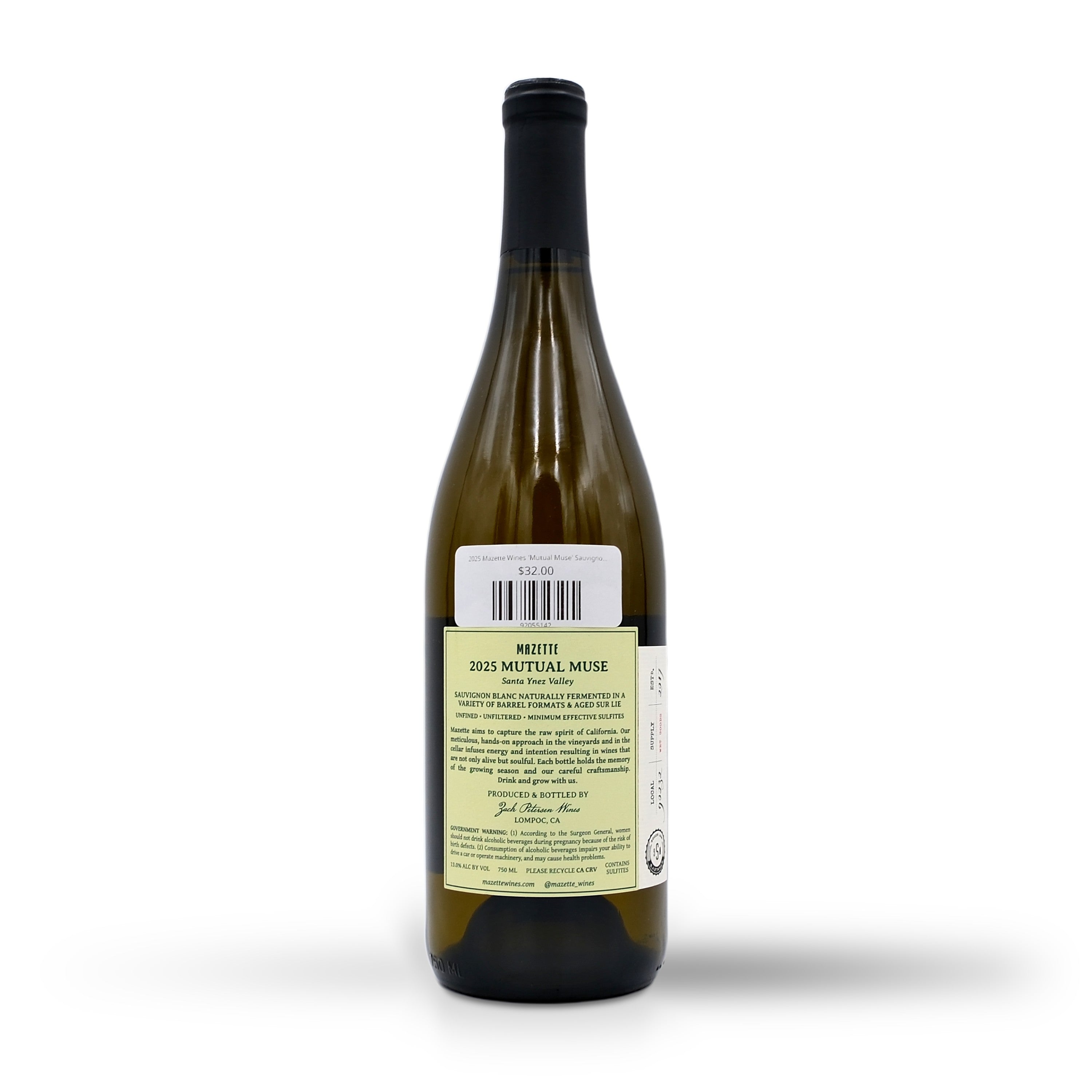2025 Mazette Wines 'Mutual Muse' Sauvignon Blanc 750mL