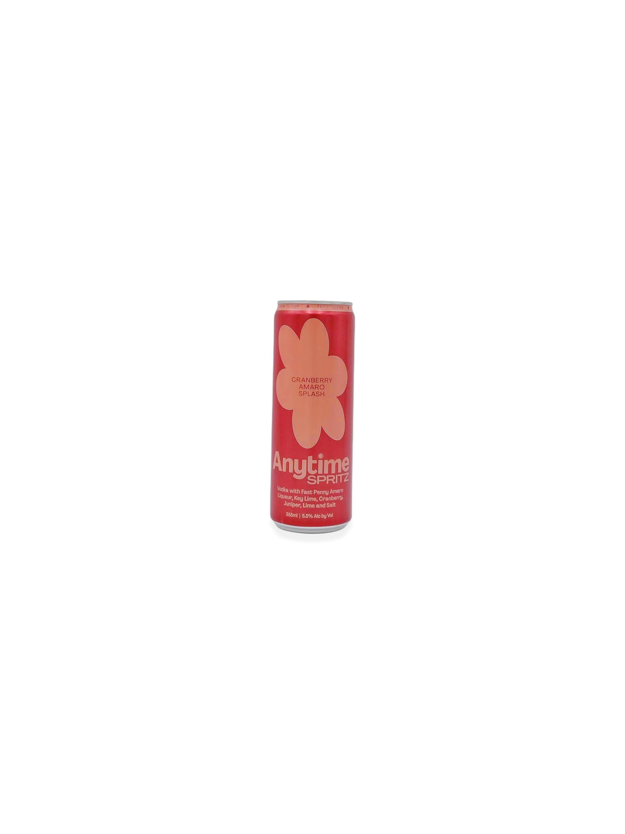 Anytime Spritz Cranberry Amaro Splash 355mL