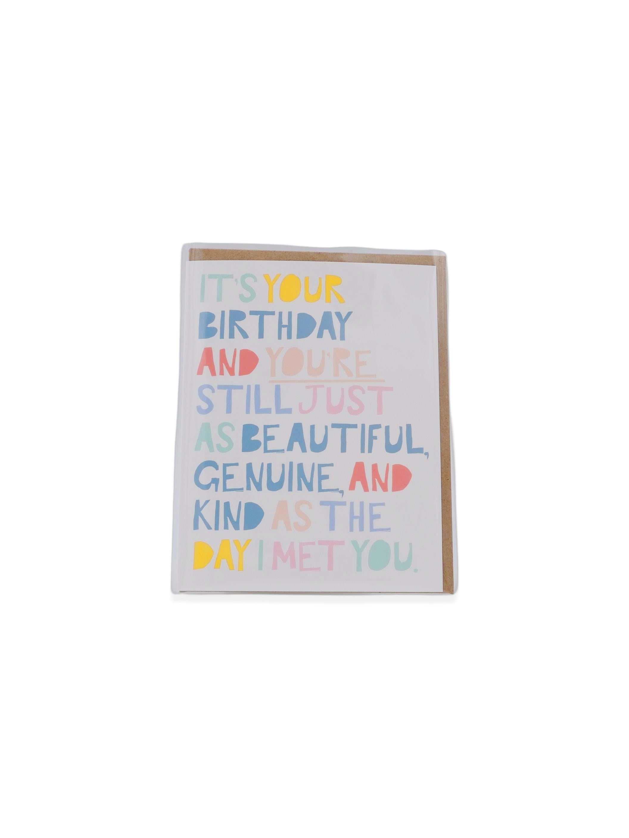 Genuine Beautiful Birthday Greeting Card