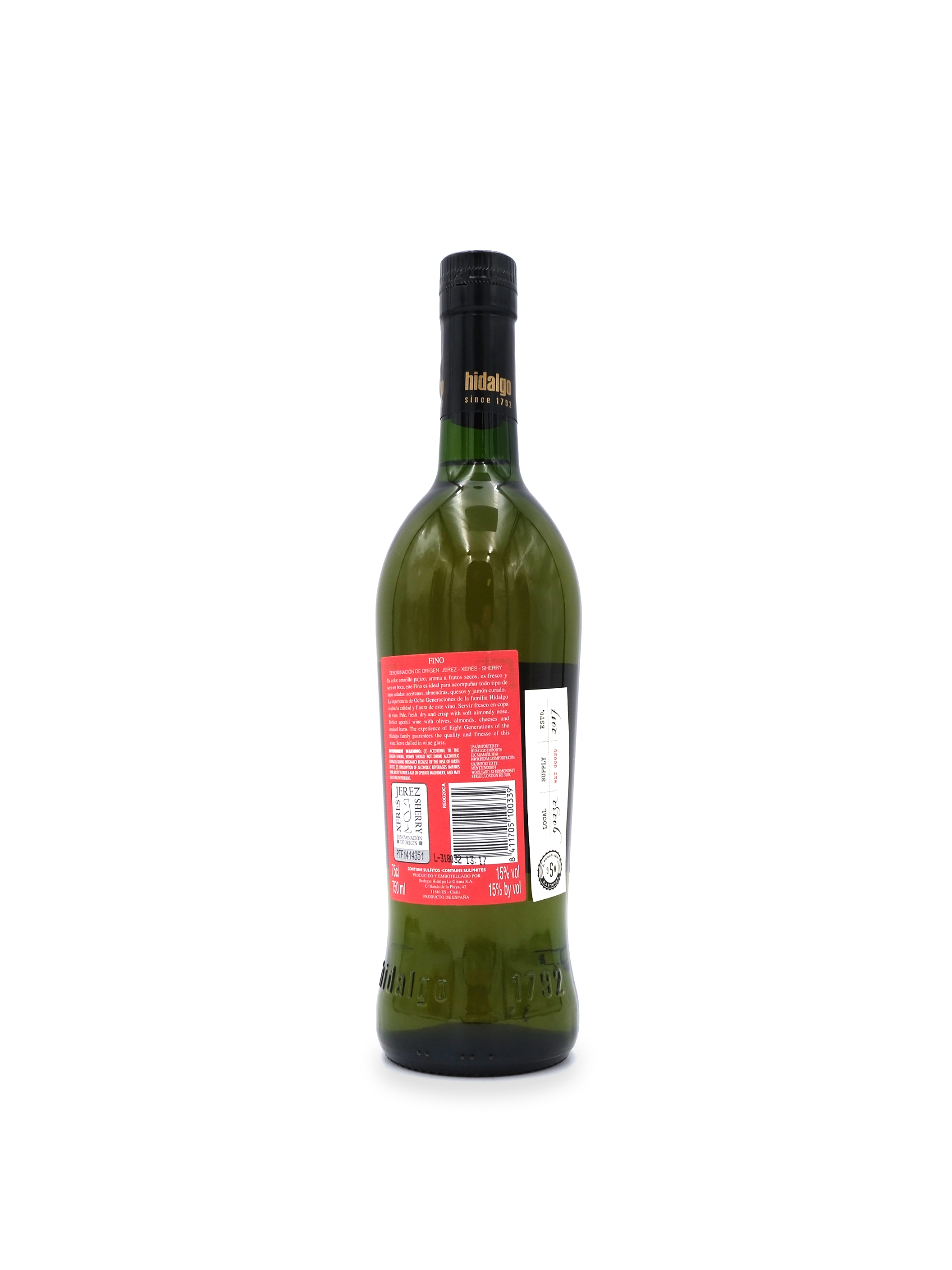 La Gitana Hidalgo Heredad Fino Sherry 750ml