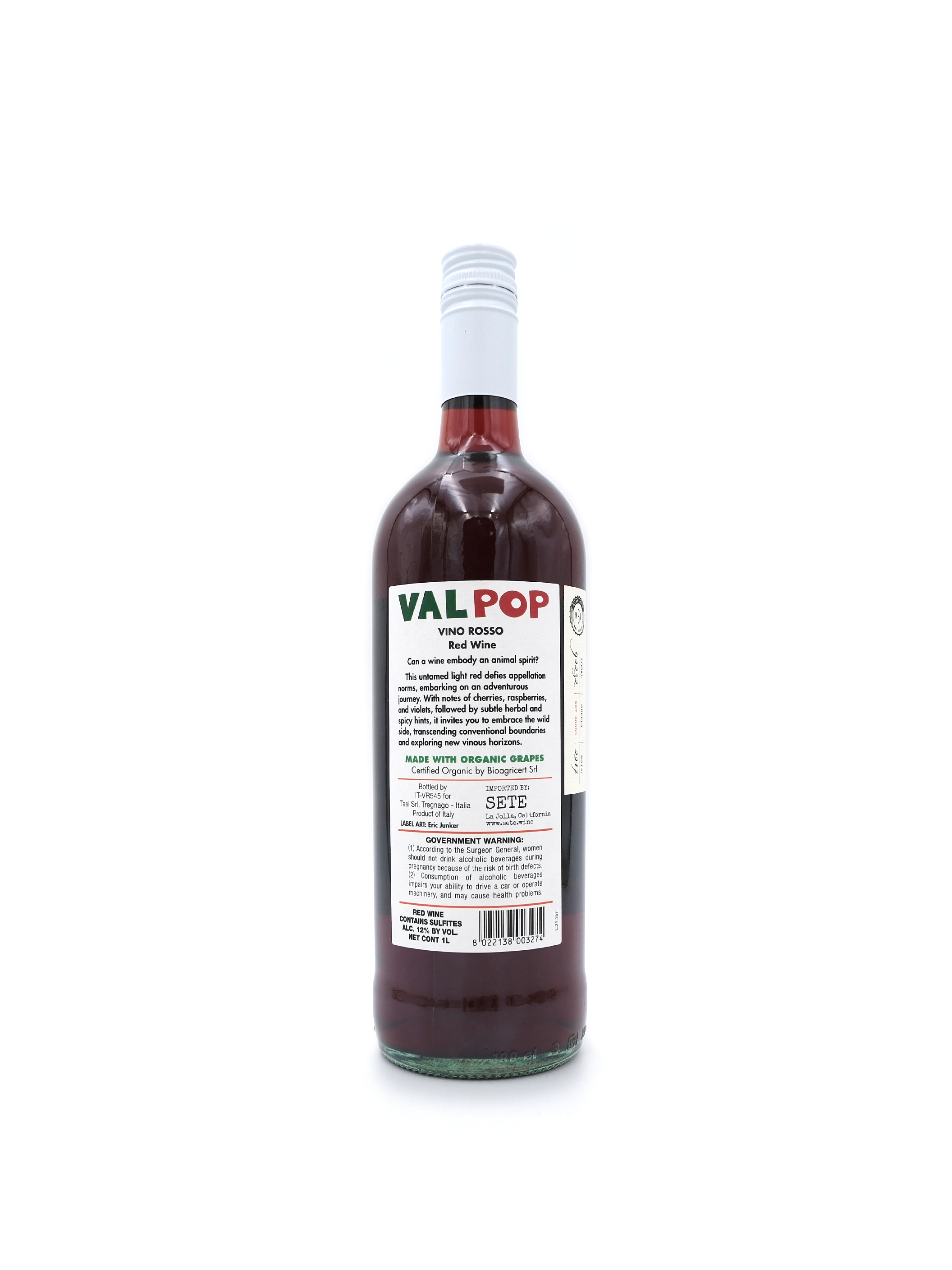 MV Tasi Wine 'Val Pop' Rosso 1L