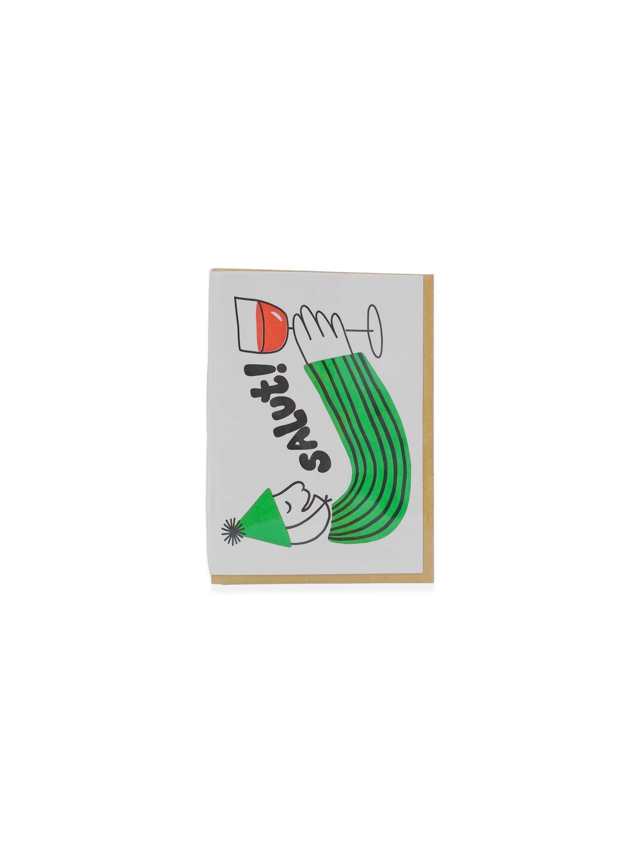 Salut Letterpress Greeting Card