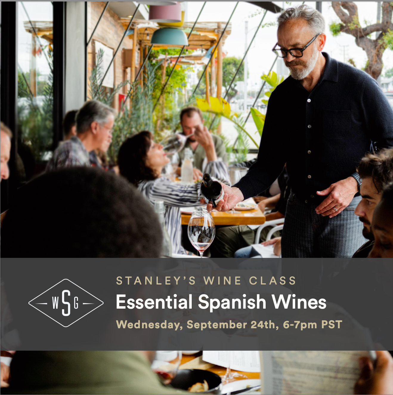 Stanley's Wine Class - Essential Spanish Wines - September 24, 6:00 PM TO 7:30 PM PST