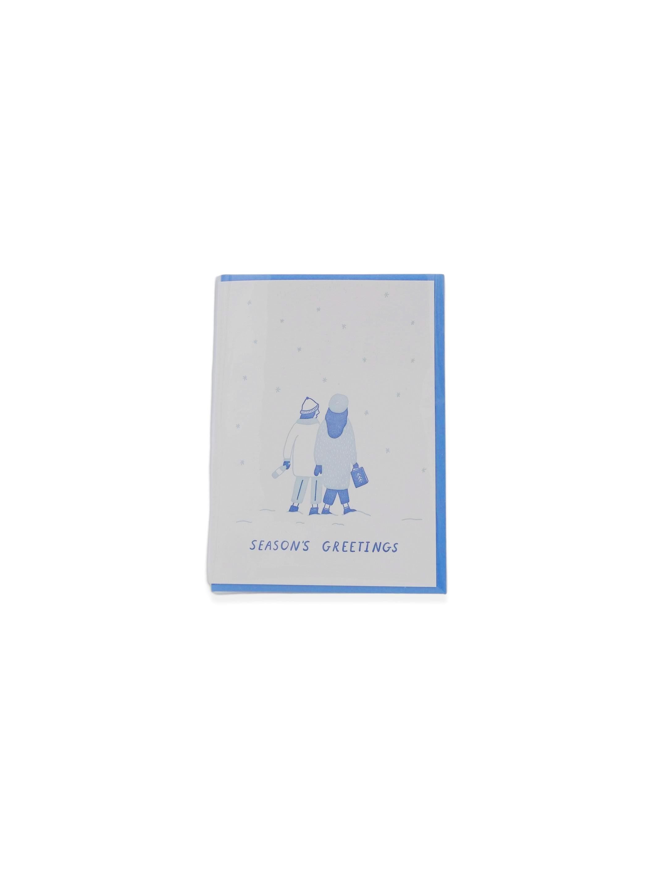 Season's Greetings Friendship Letterpress Greeting Card
