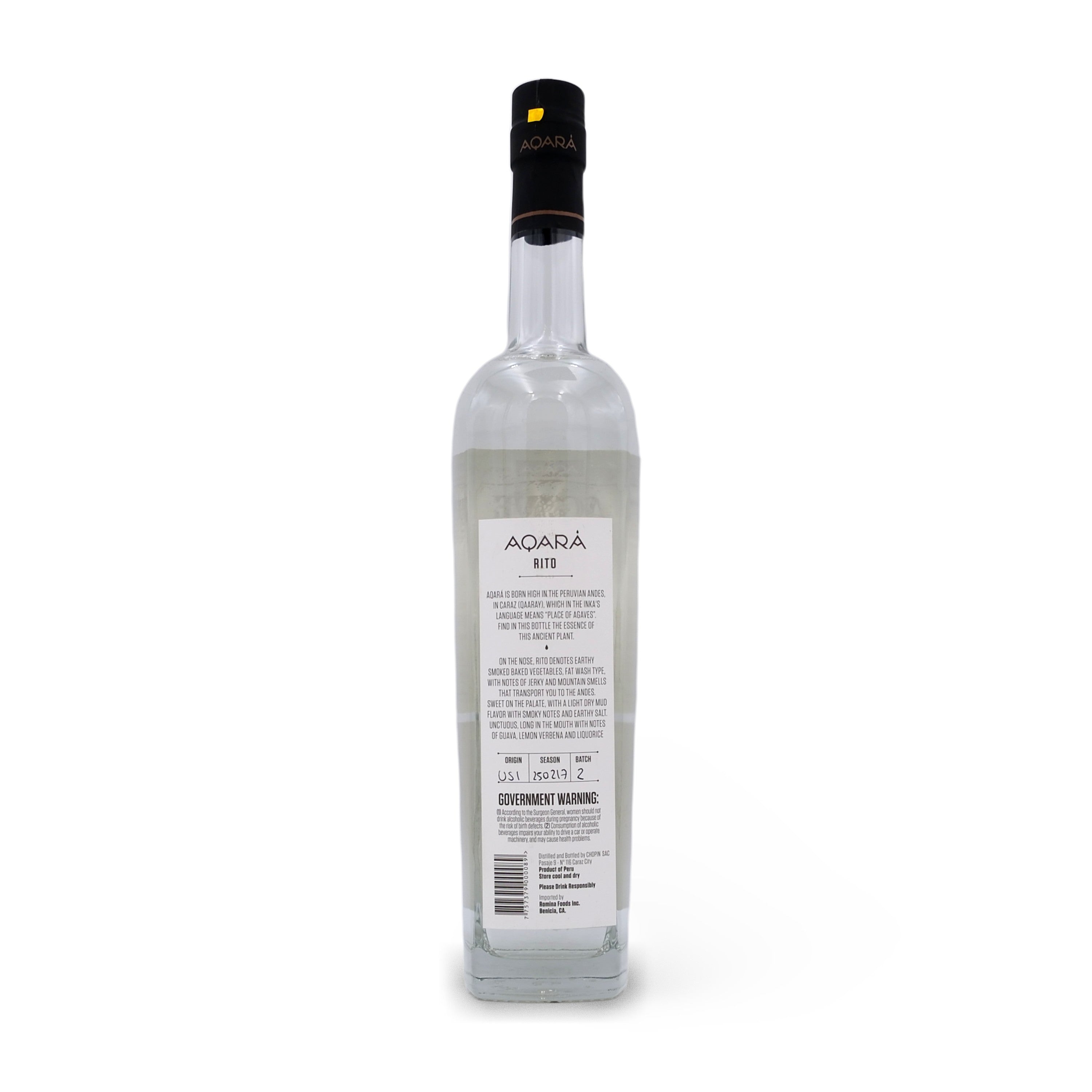 Aqara Agave de Los Andes Rito 750mL