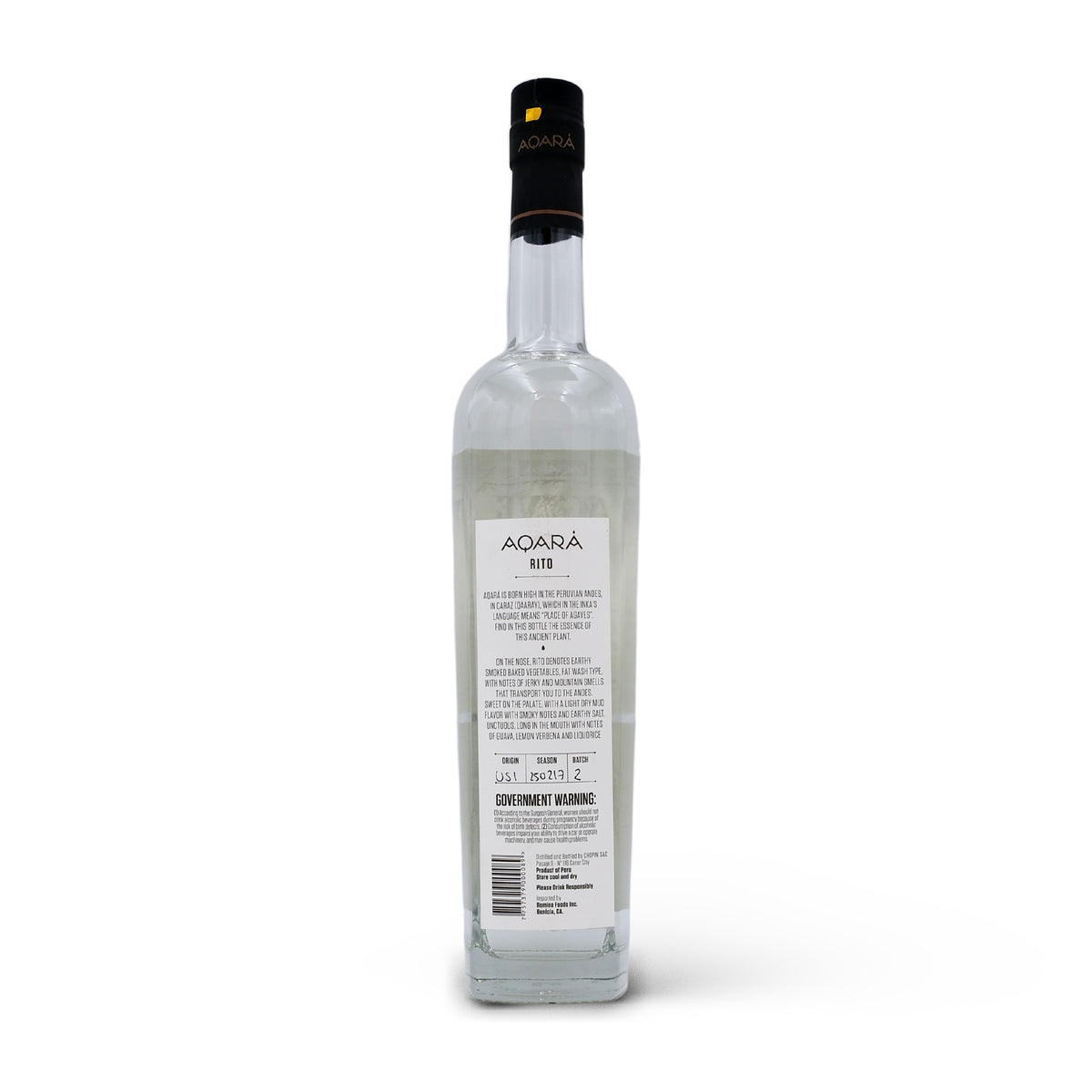 Aqara Agave de Los Andes Rito 750mL
