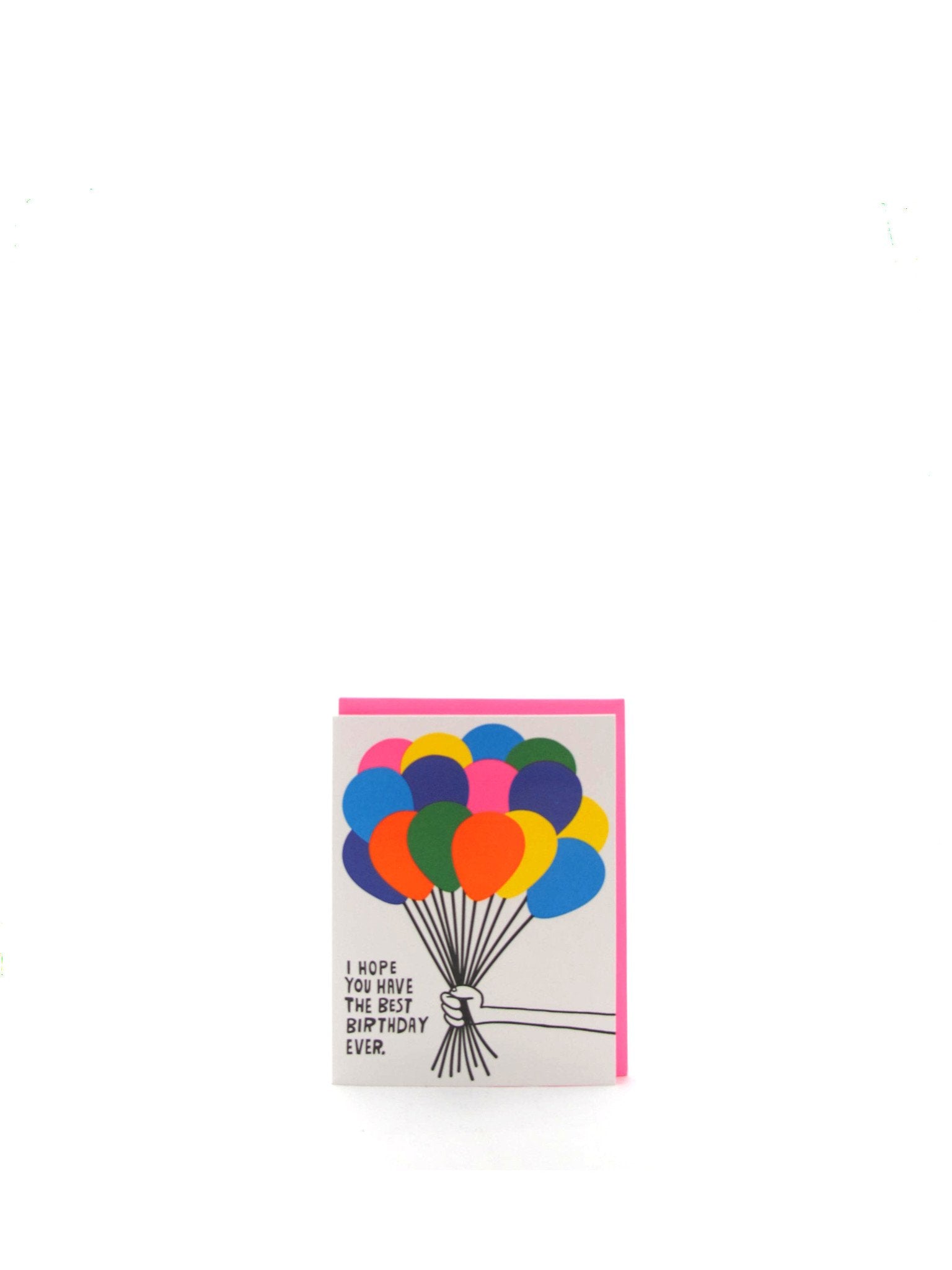 Best Birthday Ever Balloons Egg Press Greeting Card