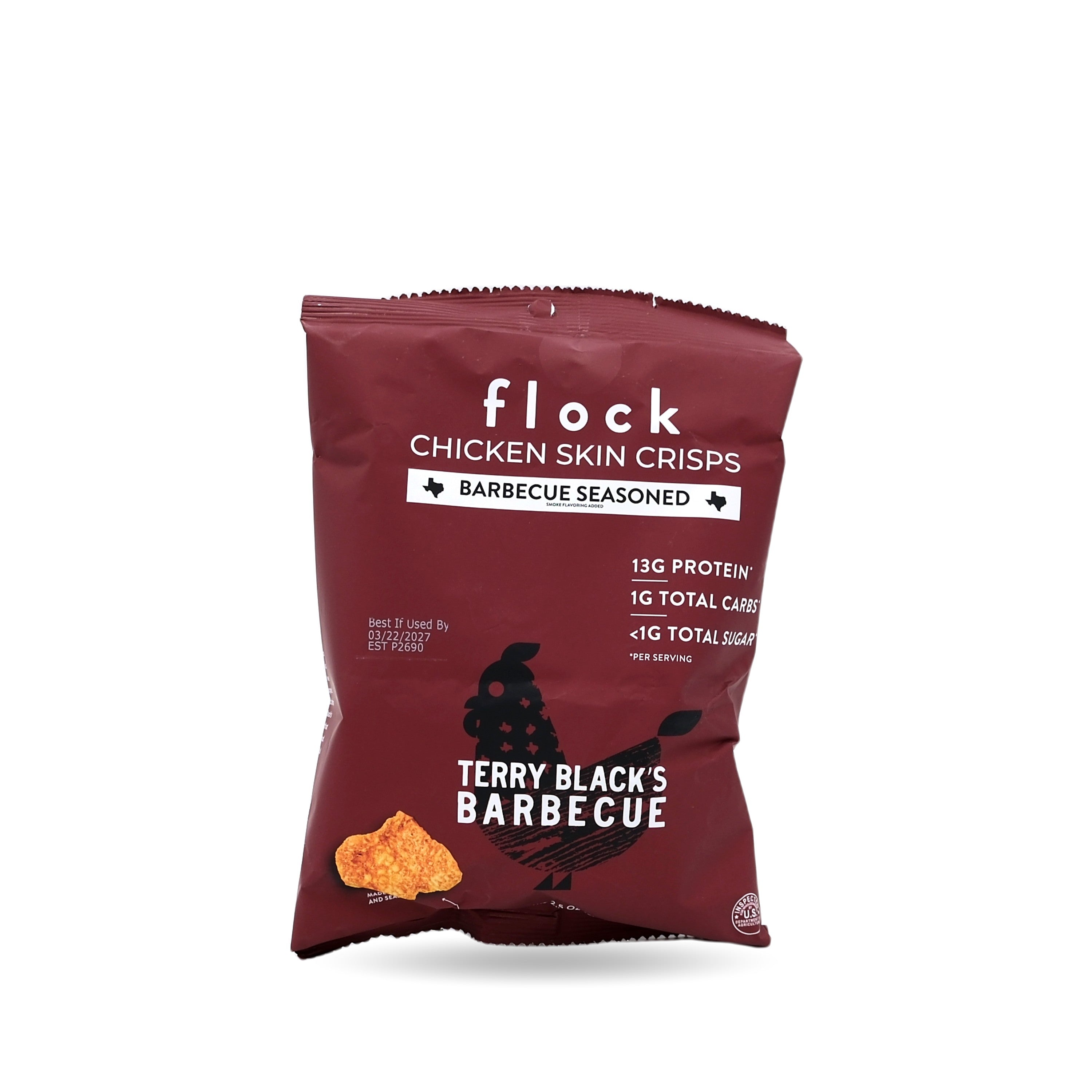 FLOCK Chicken Chips Terry Black's Barbecue 2.5oz/71g