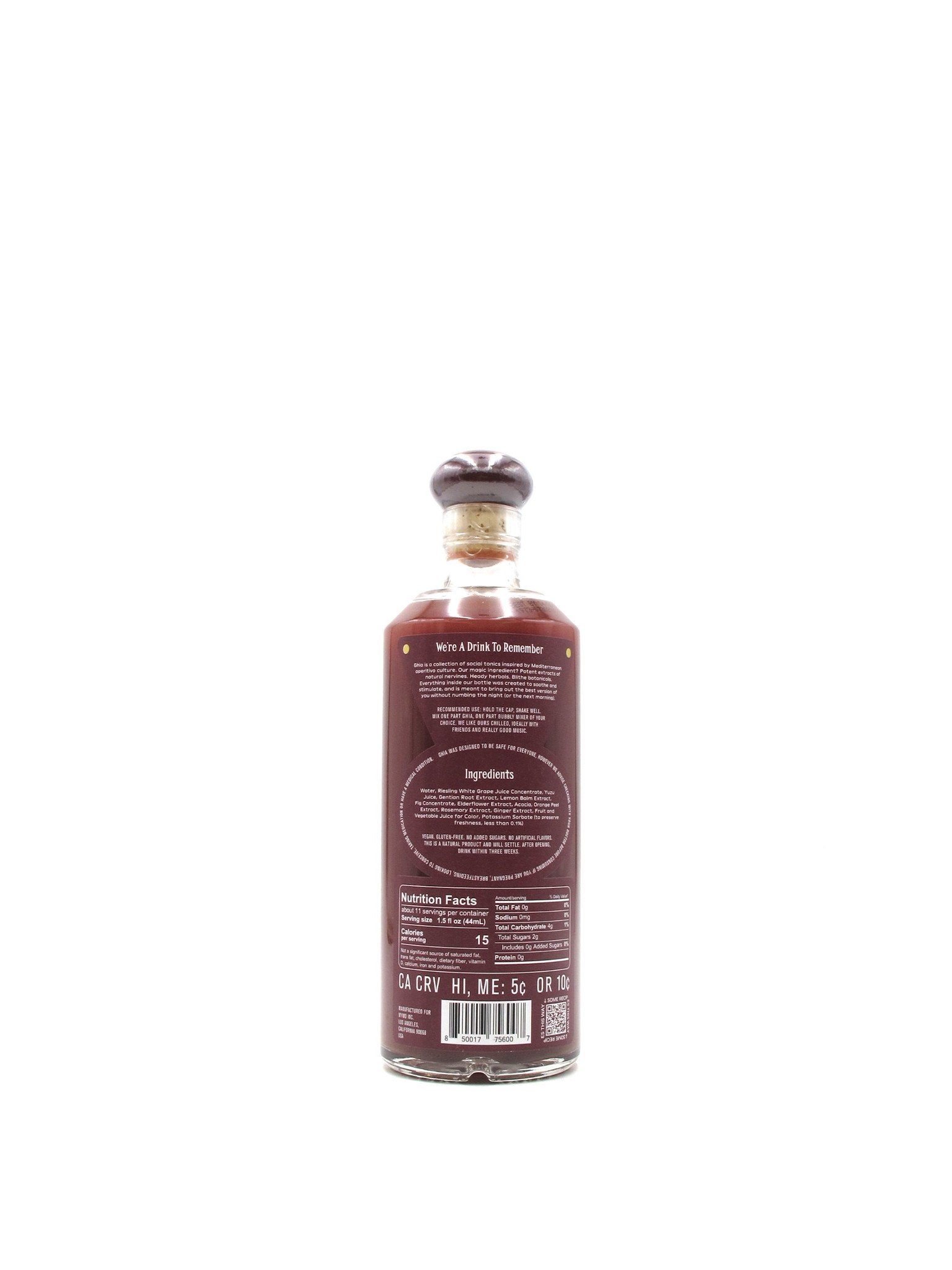 Ghia Non-Alcoholic Social Tonic 535mL