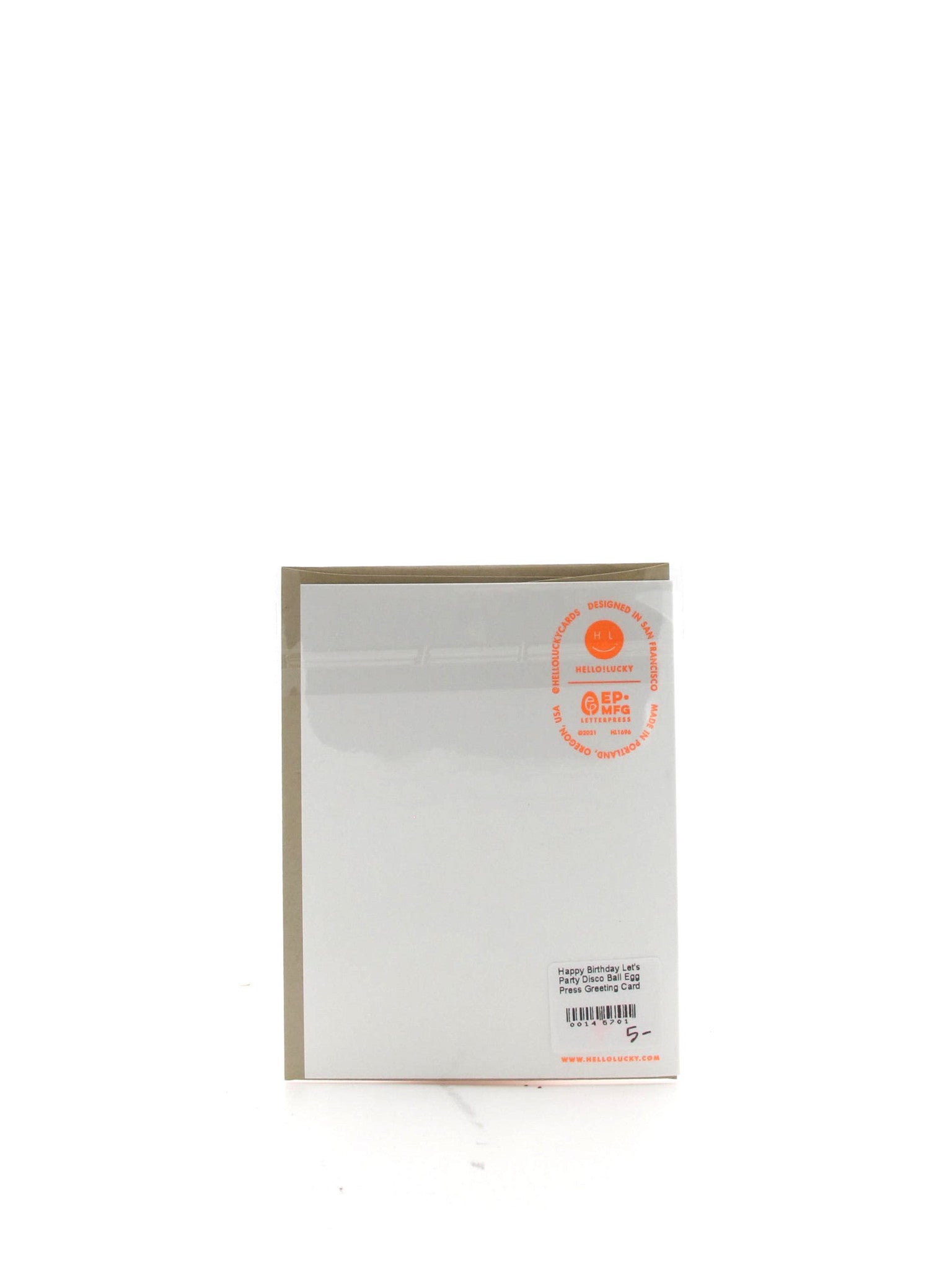 Birthday Disco Ball Letterpress Greeting Card