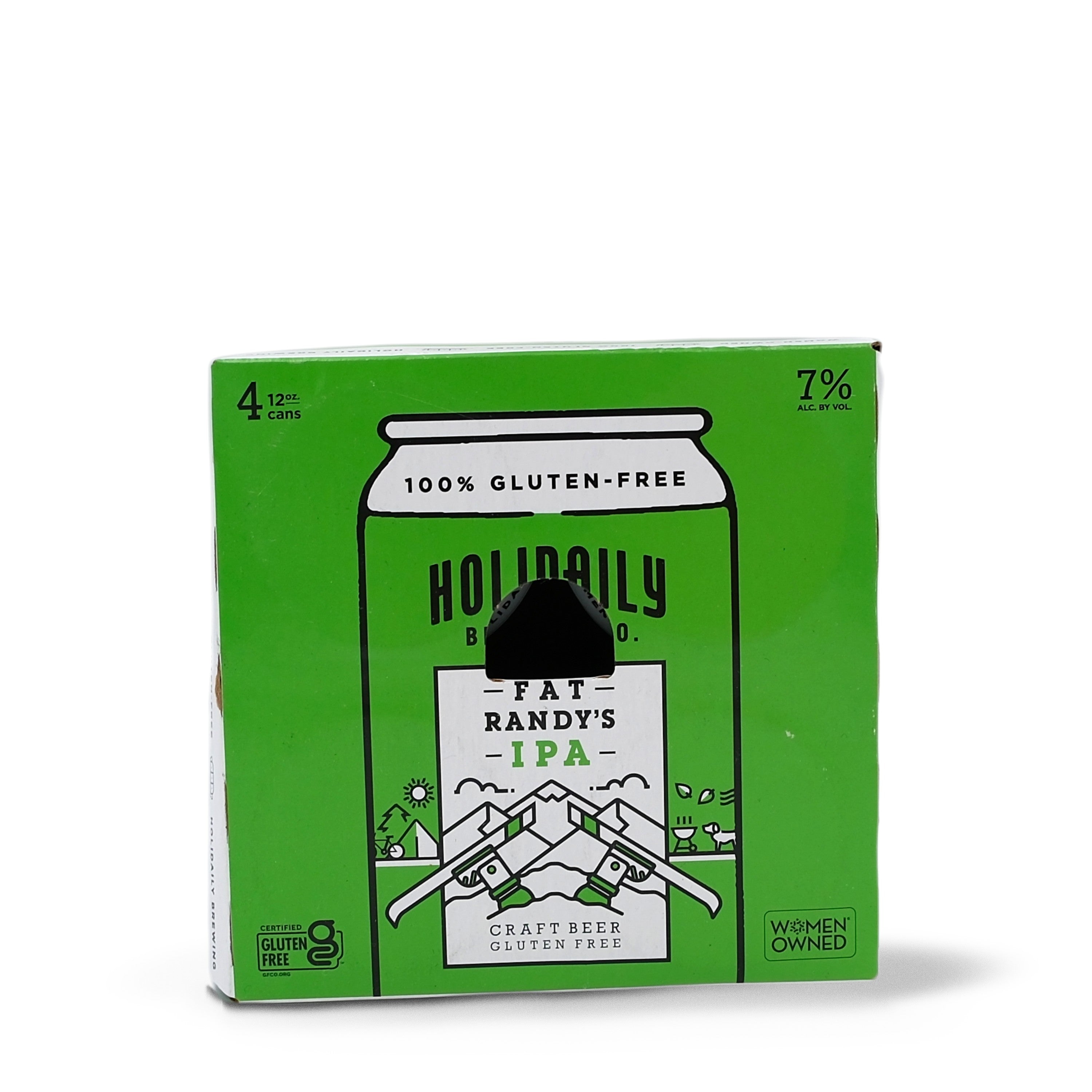 Holidaily Brewing GLUTEN FREE Fat Randy's IPA 12oz 4pk