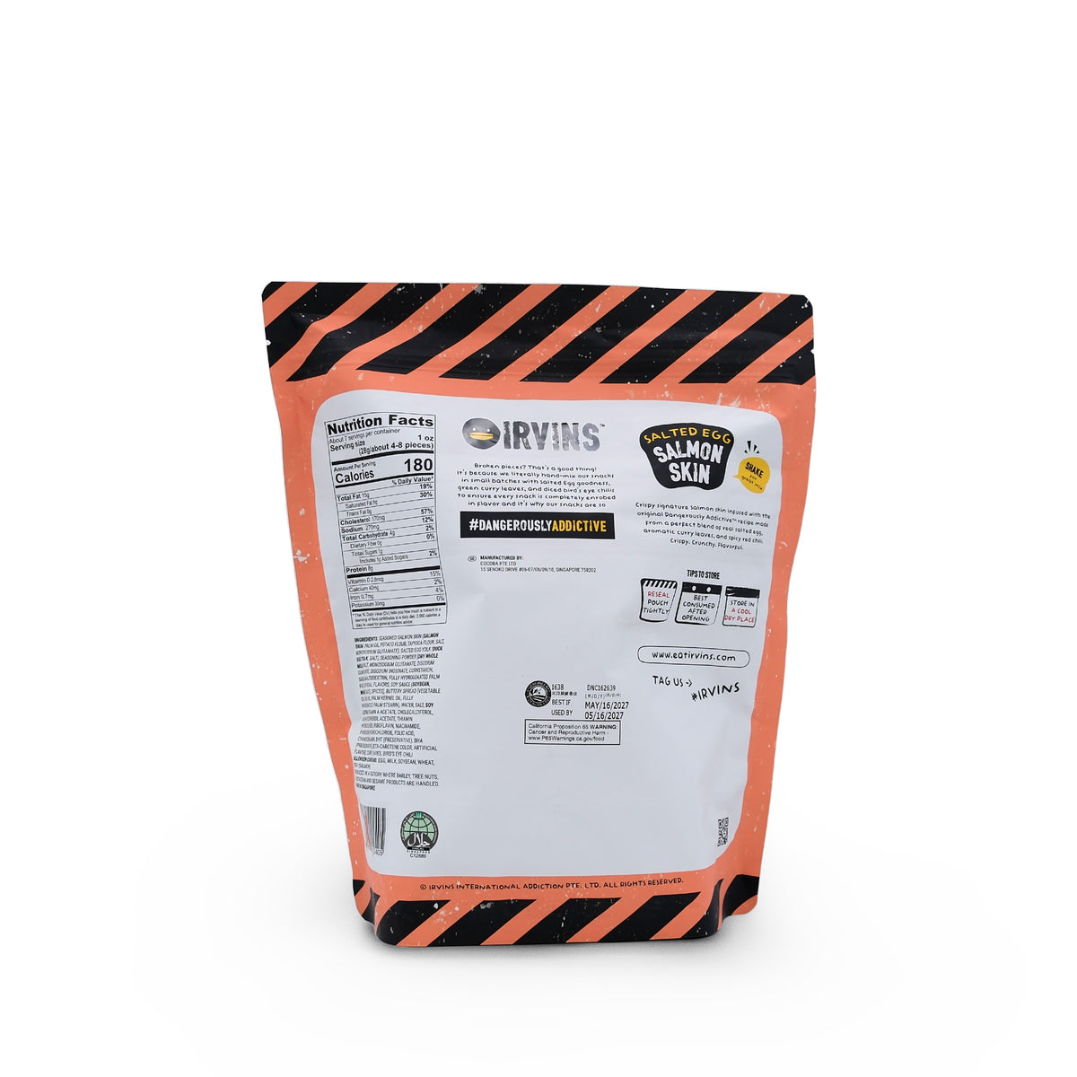 Irvins Salted Egg Salmon Skin 7.4oz