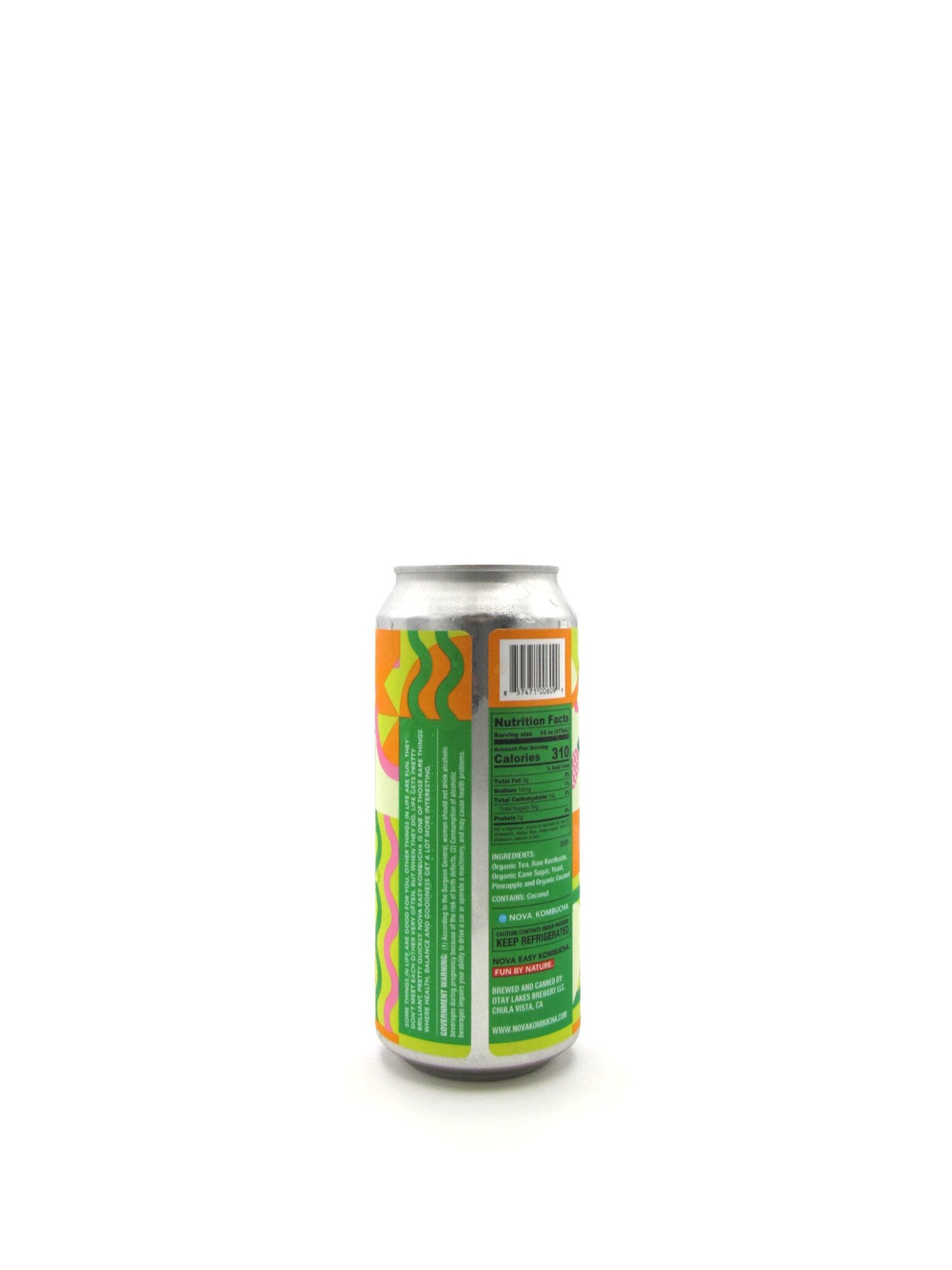 NOVA  Sexy Piña Colada Hard Kombucha 16oz