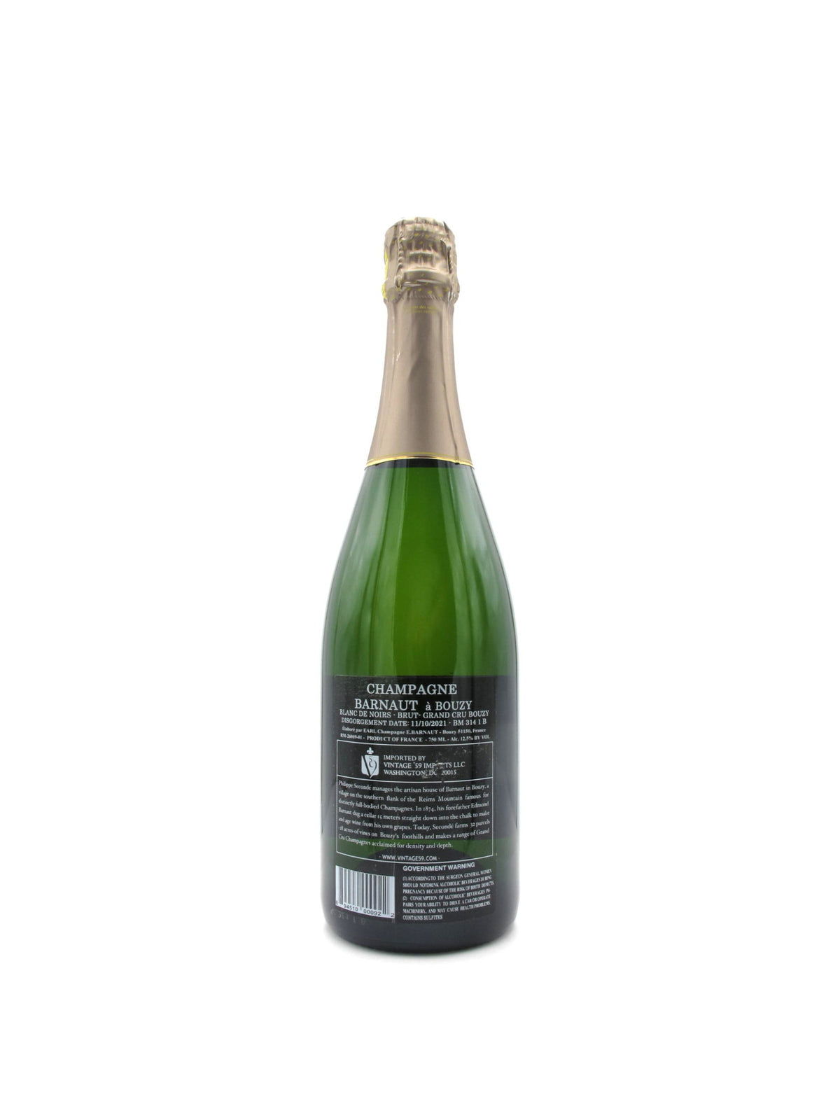 NV Champagne E. Barnaut Blanc de Noirs Grand Cru 750mL