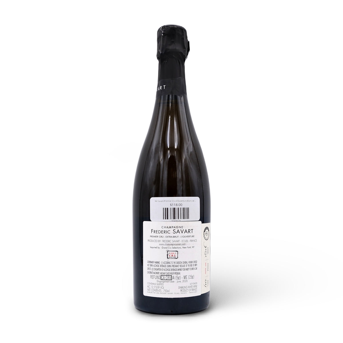 NV Savart Premier Cru L’Ouverture Blanc de Noirs 750mL