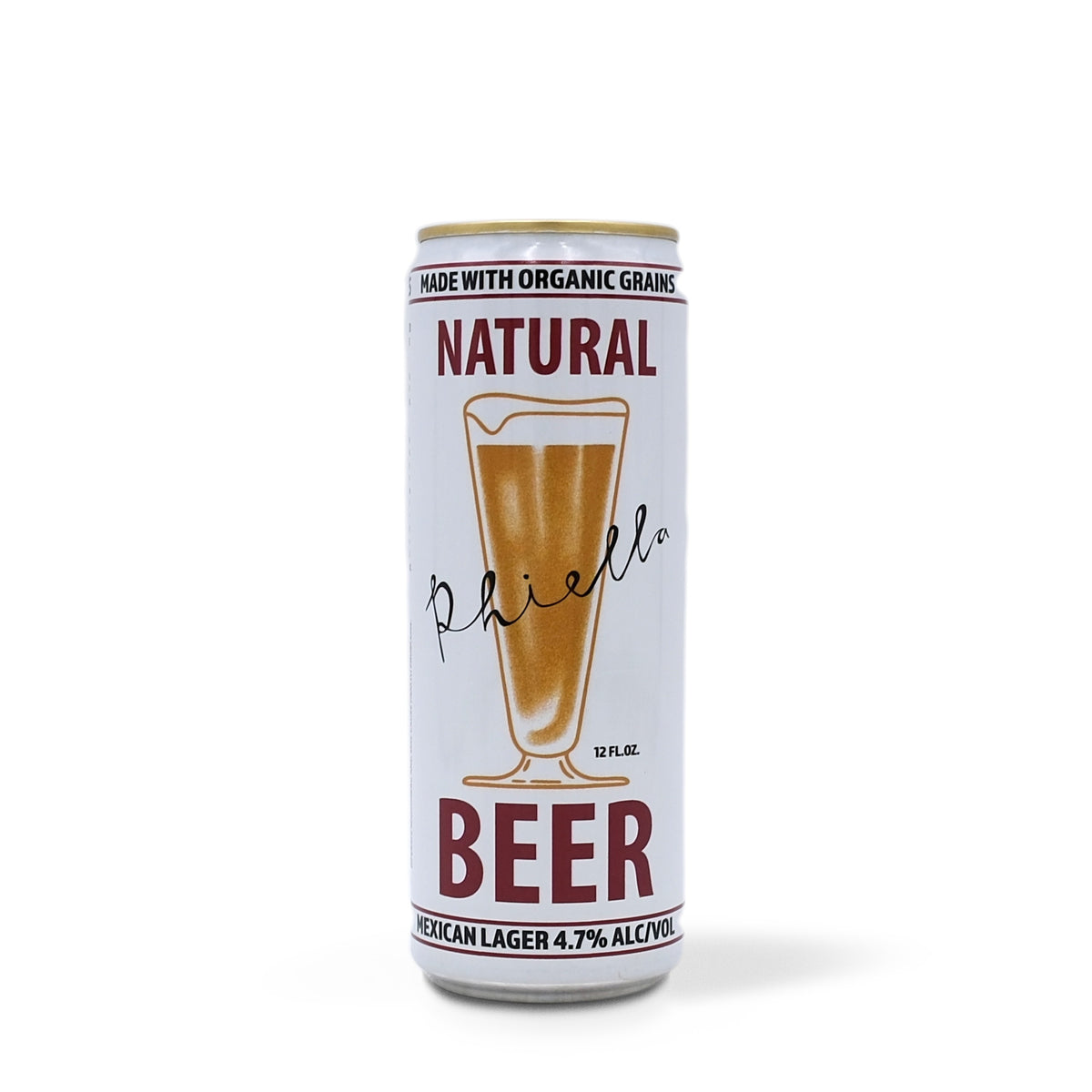 Phiella Natural Lager Beer 355mL