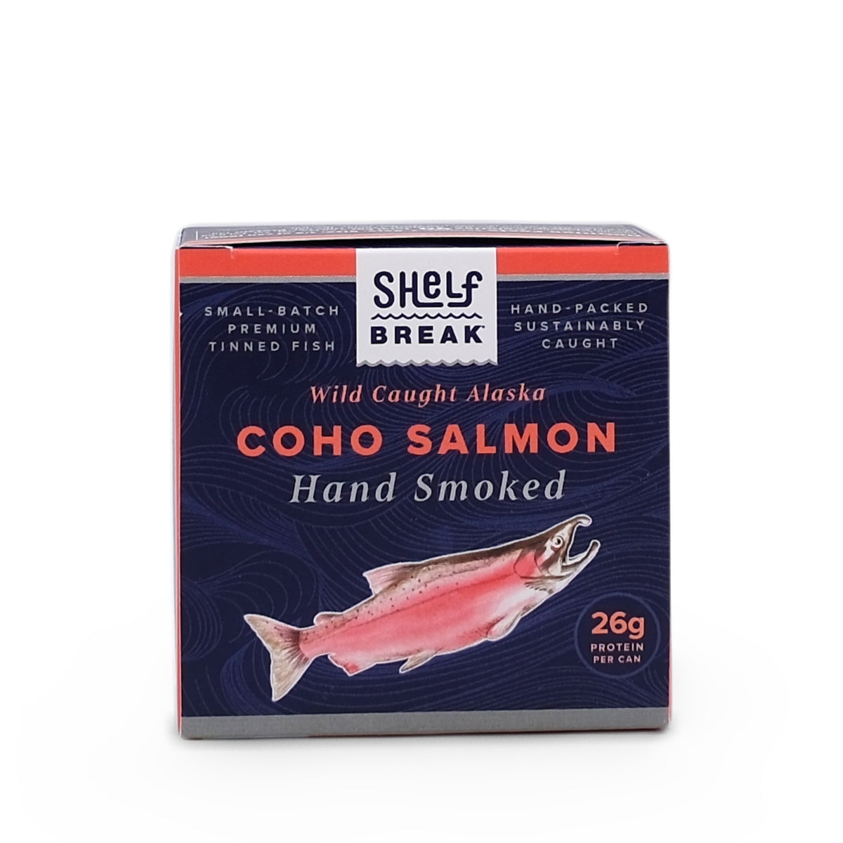 Shelf Break Hand Smoked Wild Alaska Coho Salmon 3.5oz