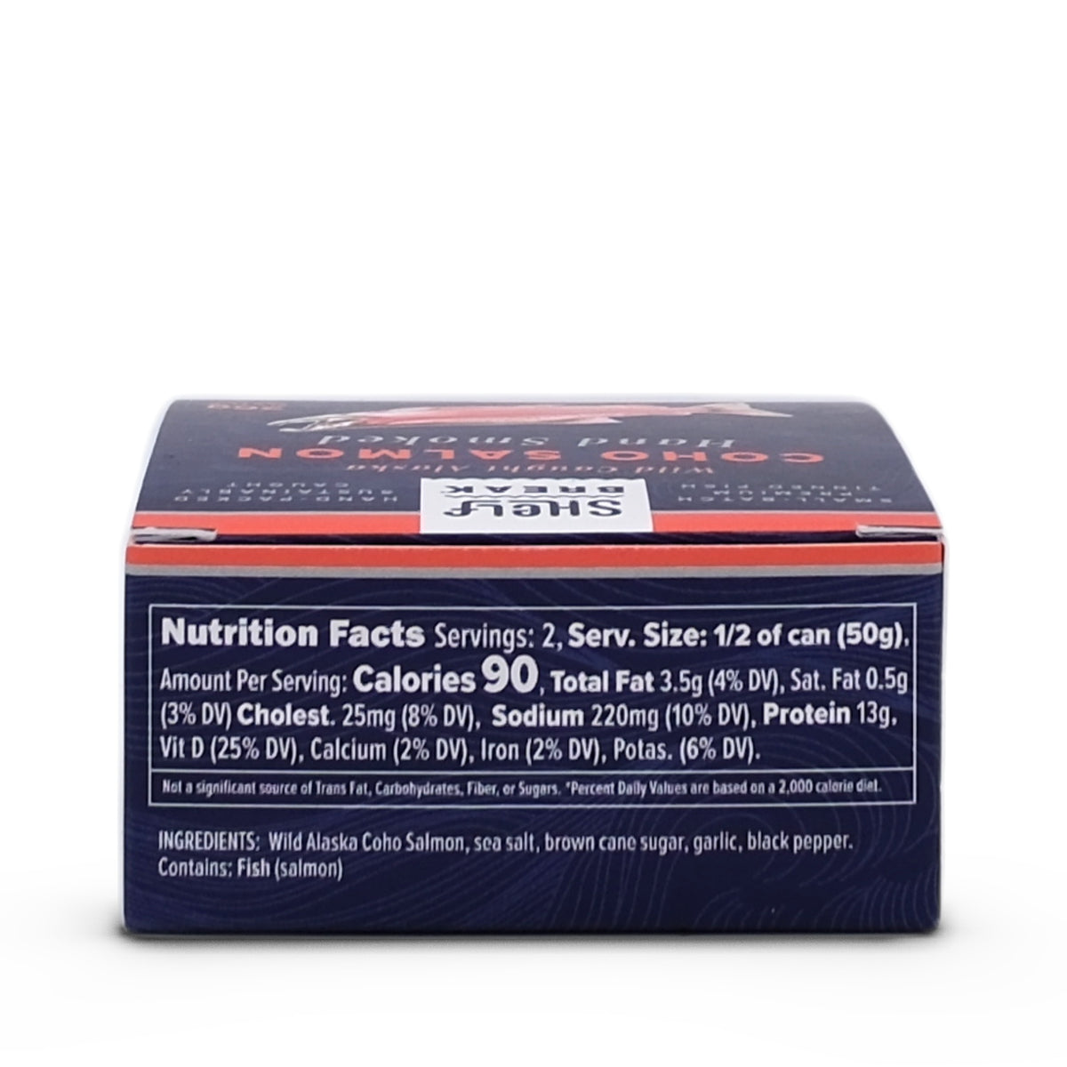Shelf Break Hand Smoked Wild Alaska Coho Salmon 3.5oz