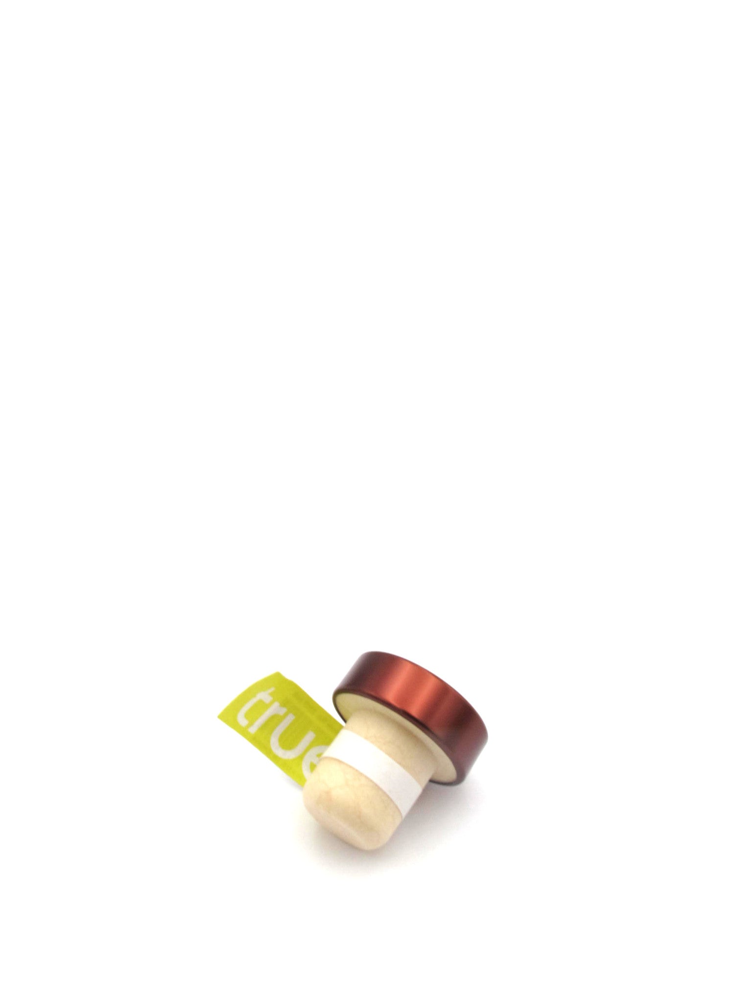 True Brands Bronzed Wine Bottle Stopper