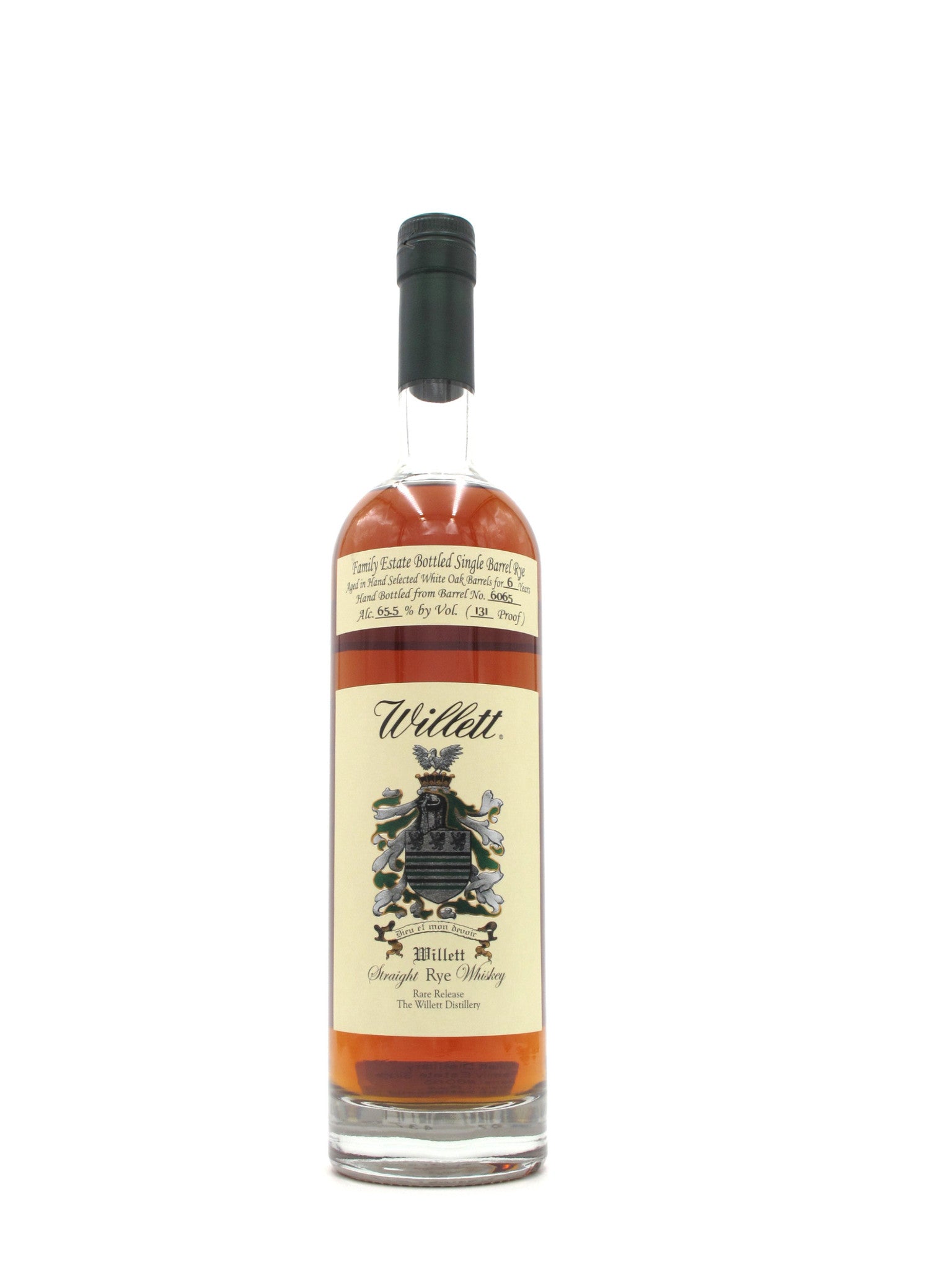 Willett Family Estate Rye 4 Yr Cask Strength 750mL
